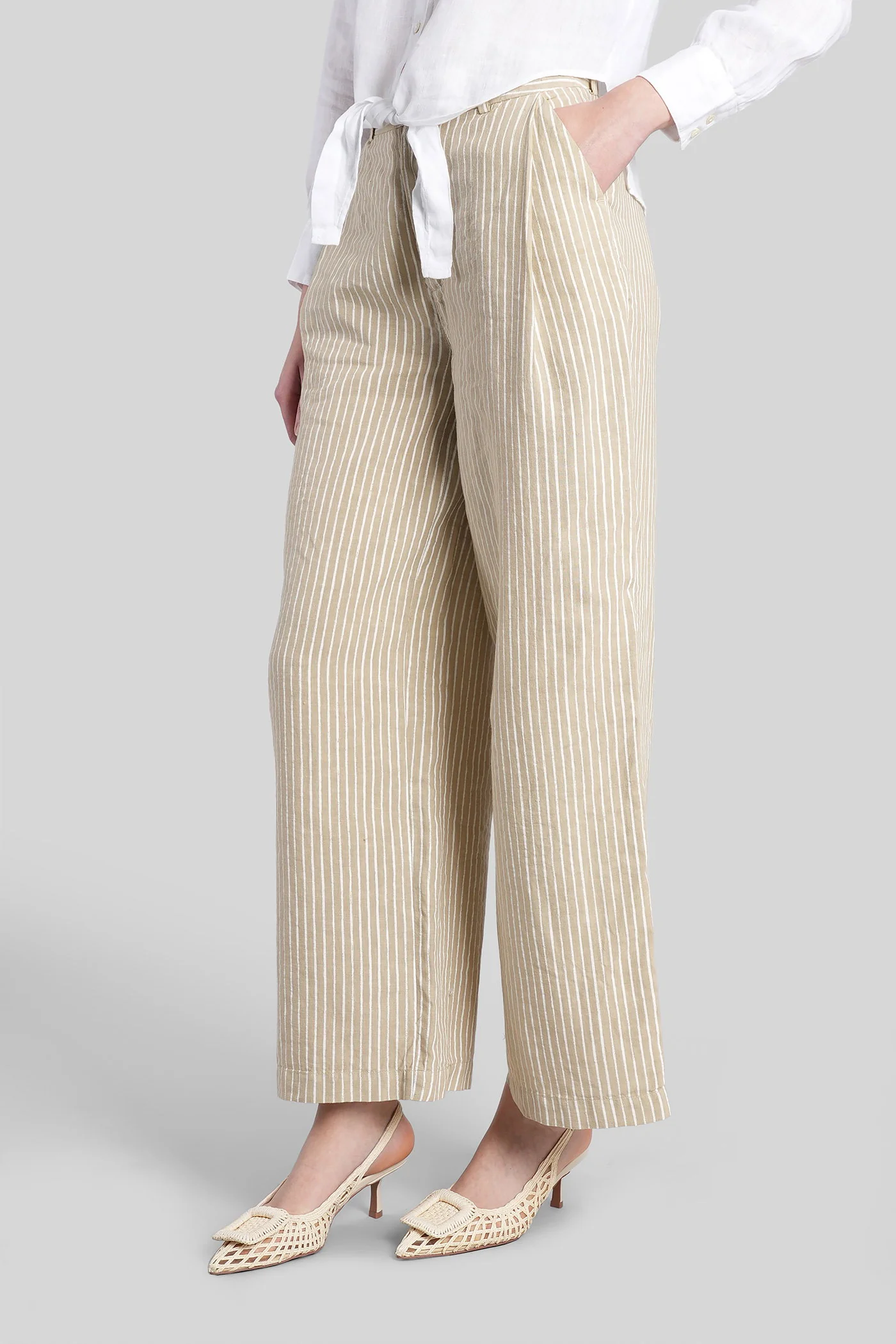 Pants in beige linen - Image 34