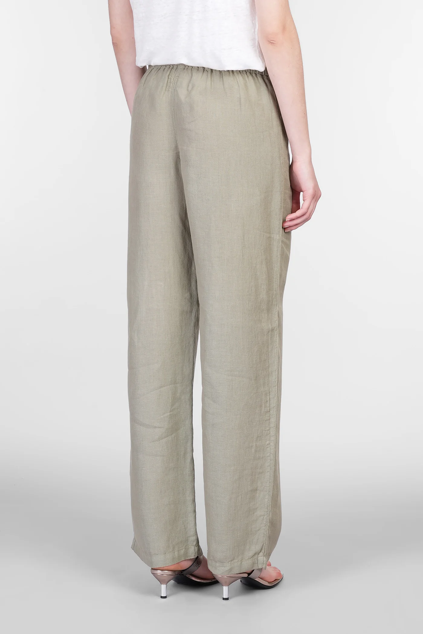 Pants in green linen - Image 3