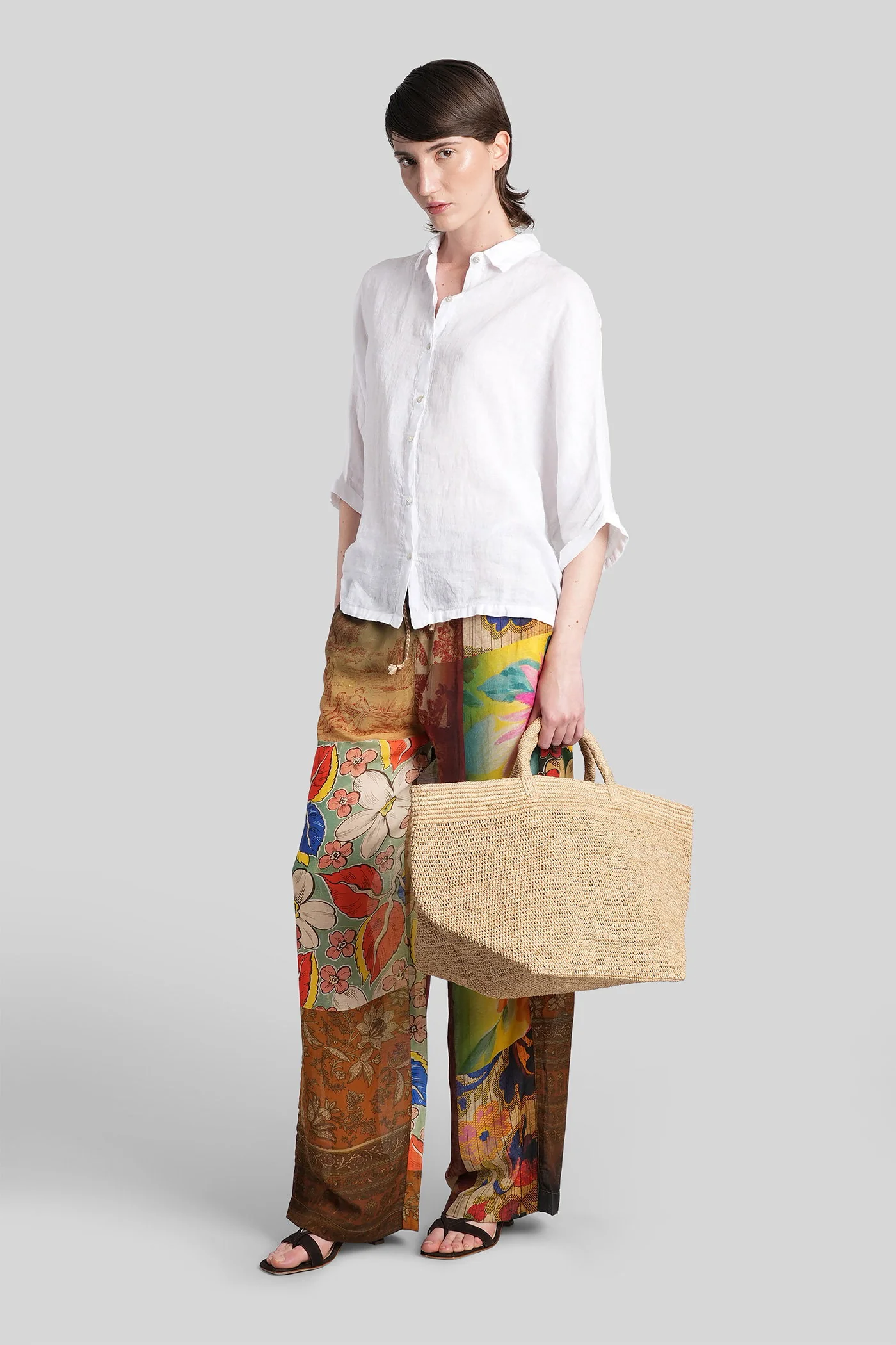 Pants in multicolor viscose - Image 2