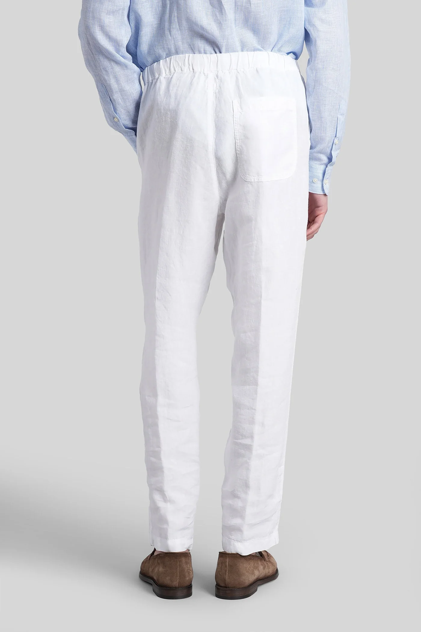 Pants in white linen - Image 3