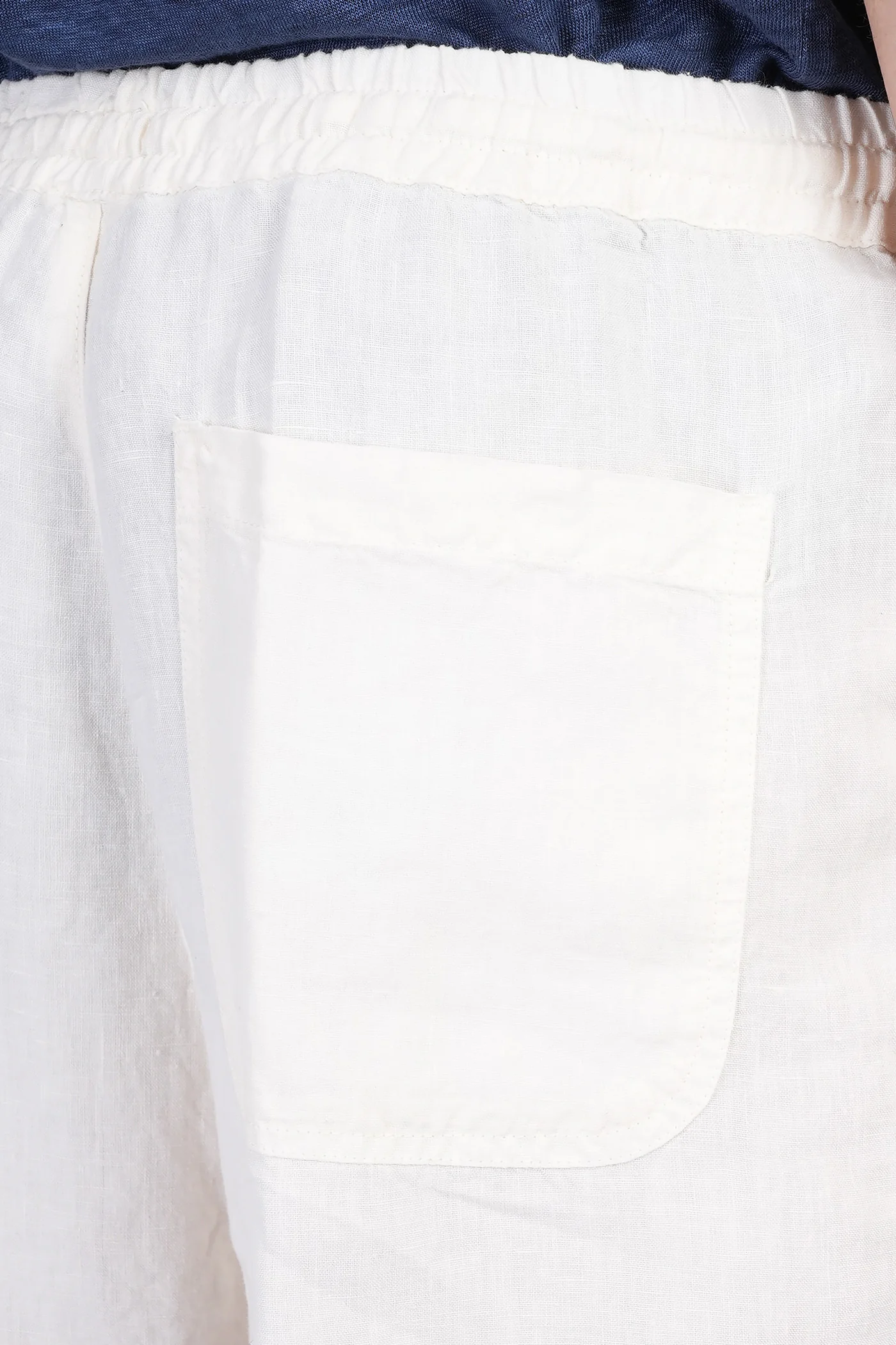 Shorts in beige linen - Image 5