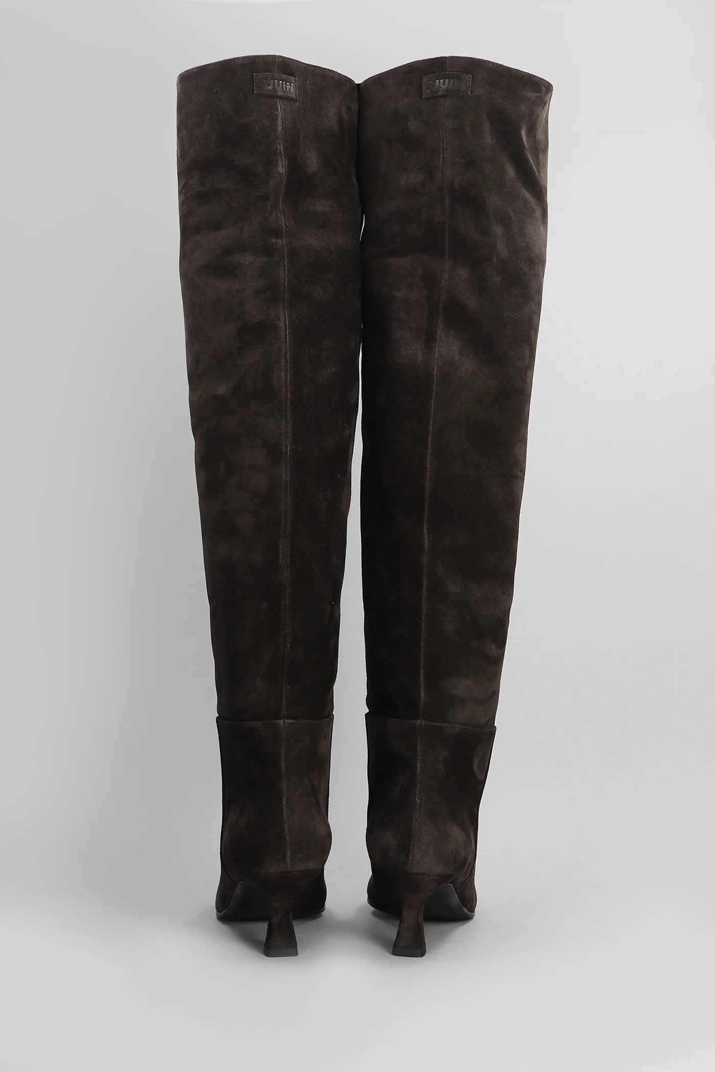 Bea 055 High heels boots in brown suede - Image 4