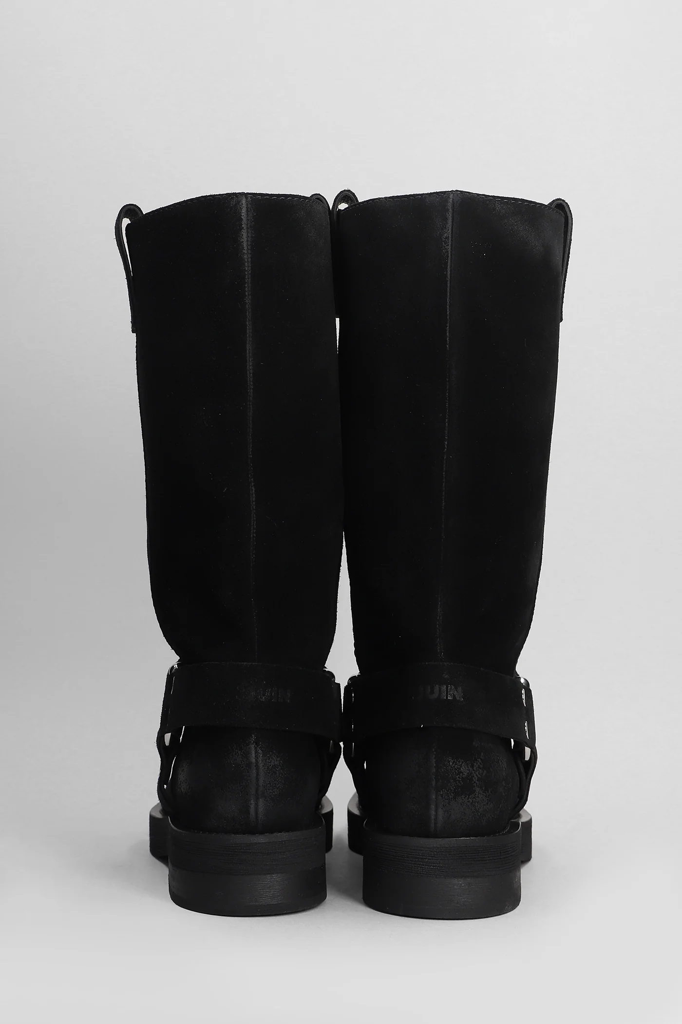 Demi 020 low heels boots in black suede - Image 4