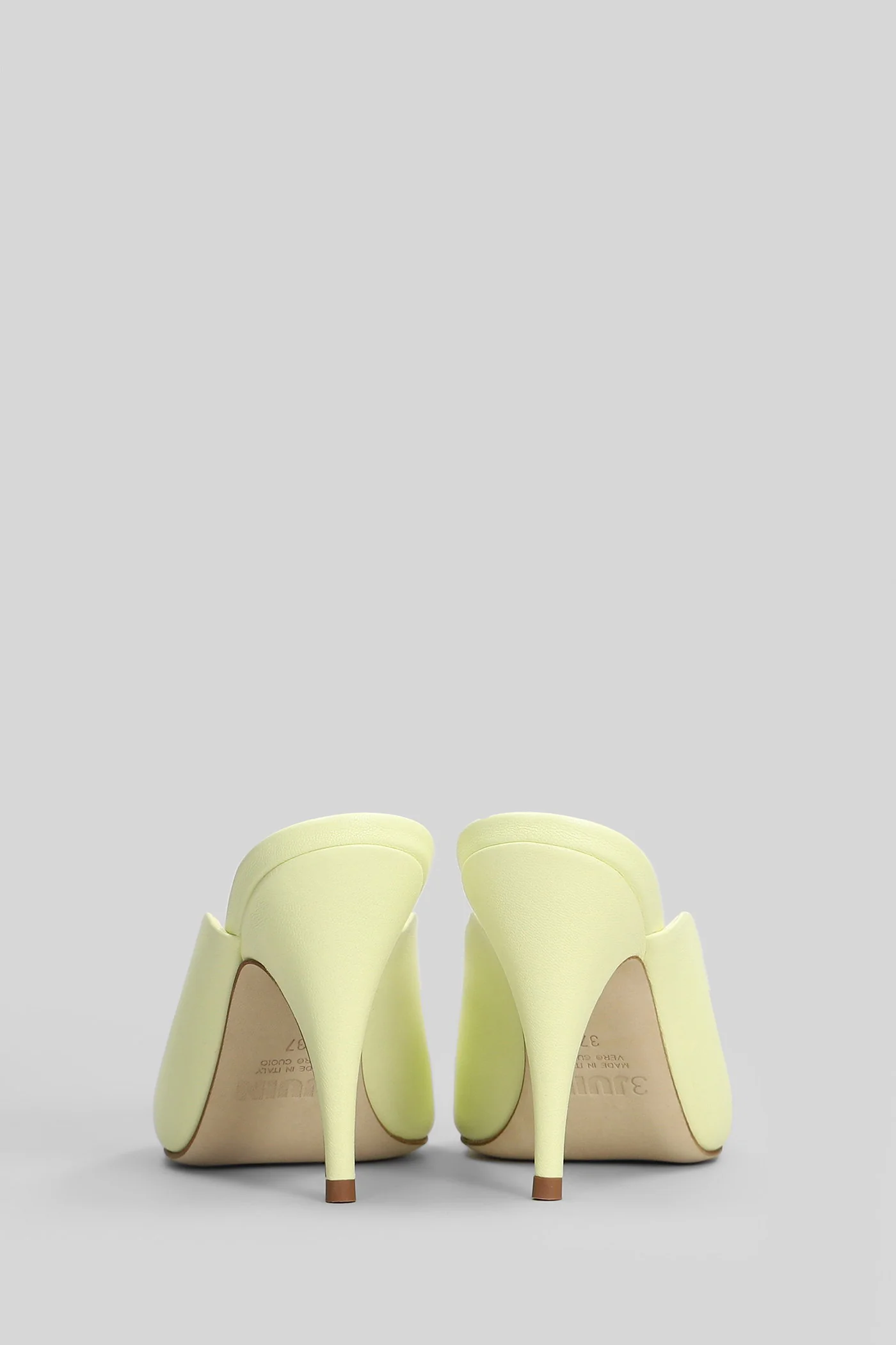 Lilia 095 Sandals in yellow leather - Image 4