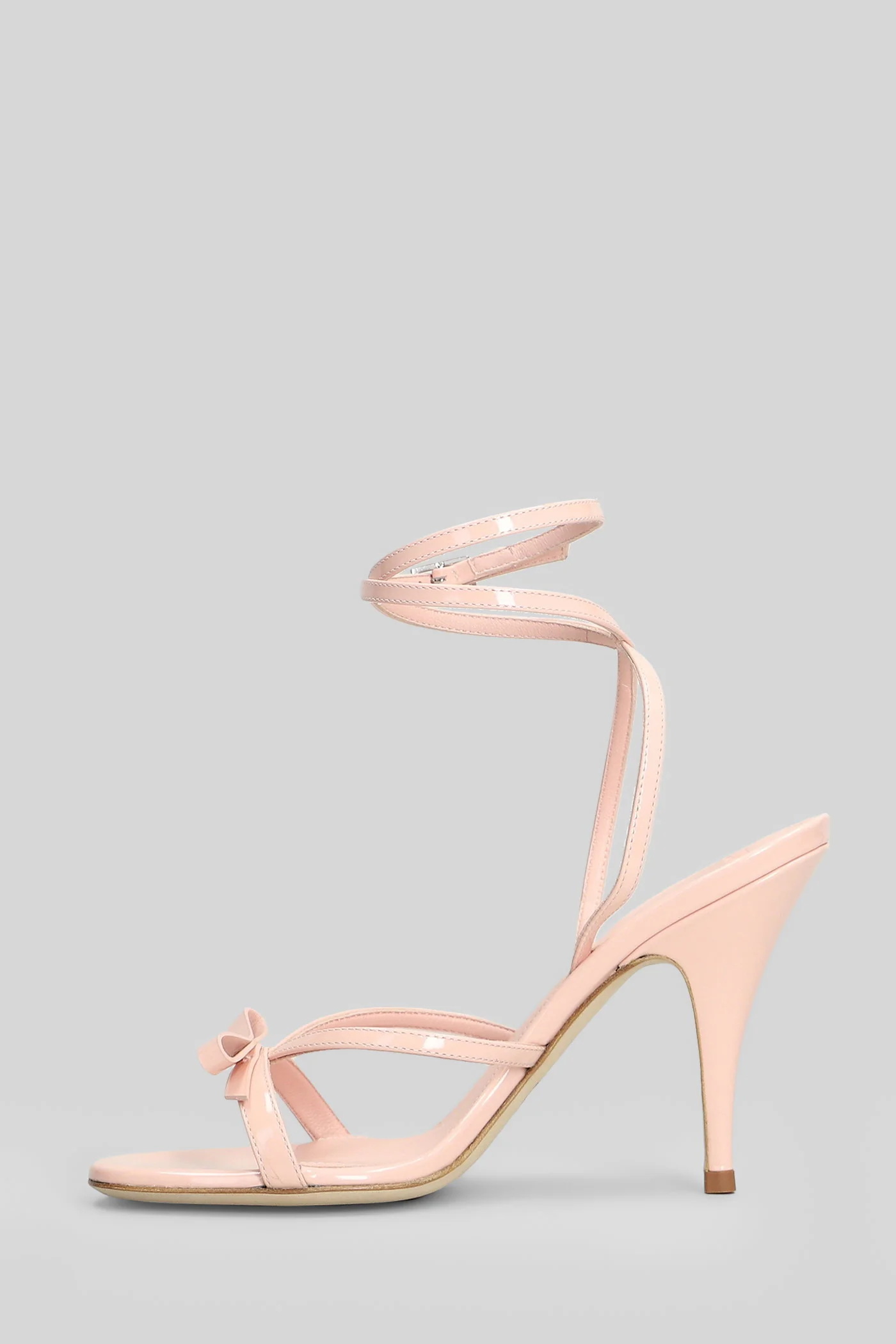 Megan 095 Sandals in rose-pink patent leather - Image 3