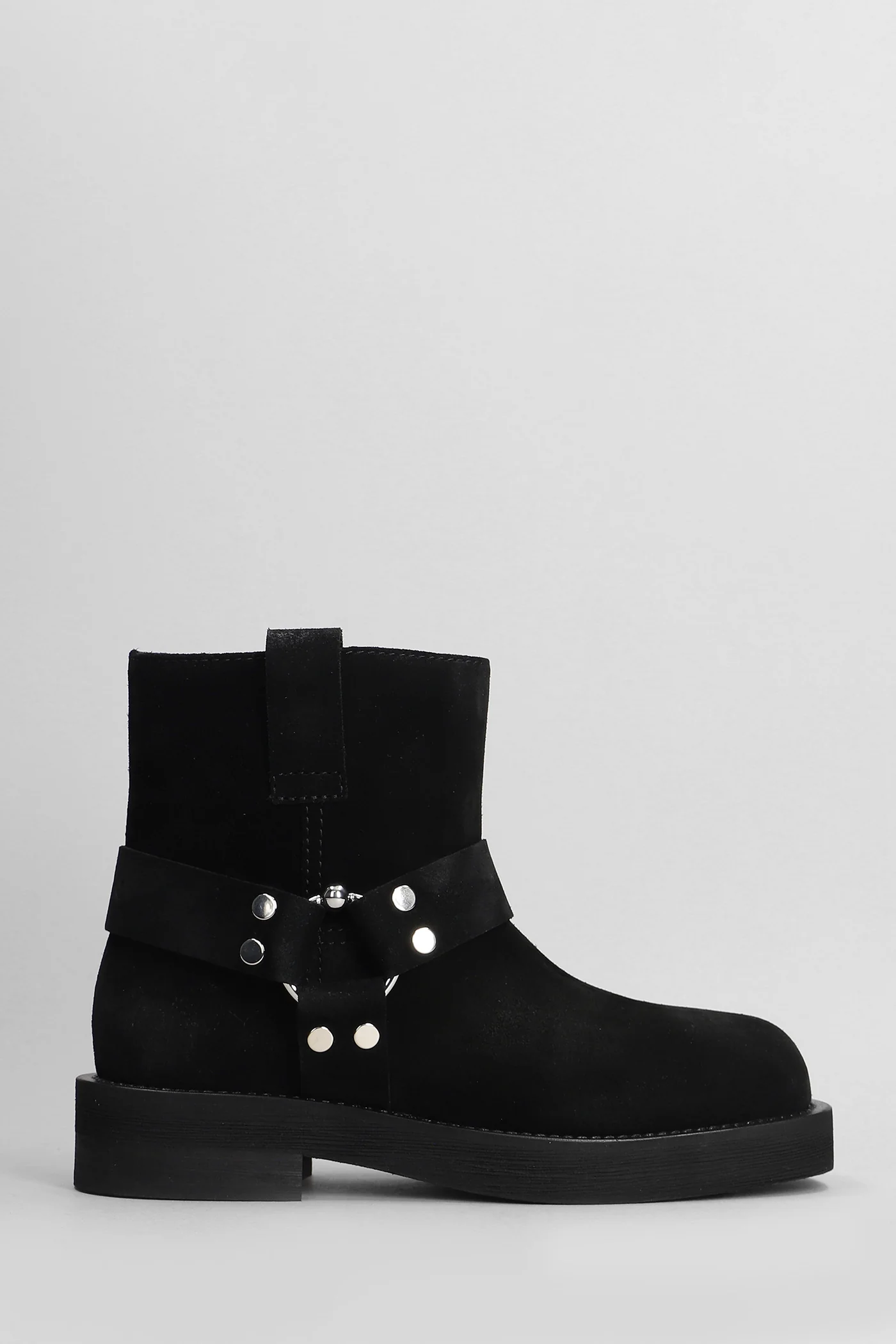 Steve 020 low heels Ankle boots in black suede