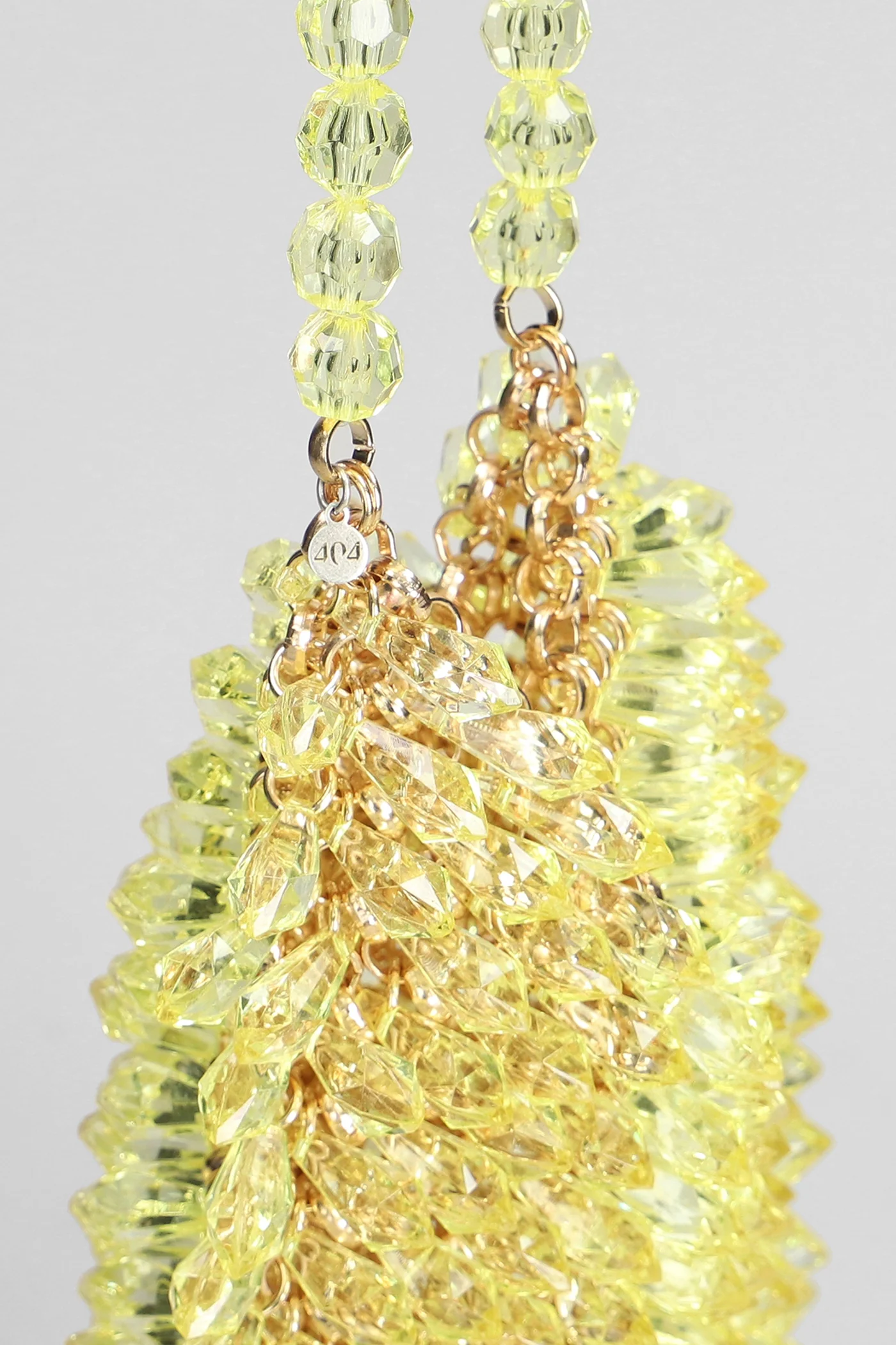 Hand bag in yellow metal alloy - Image 4
