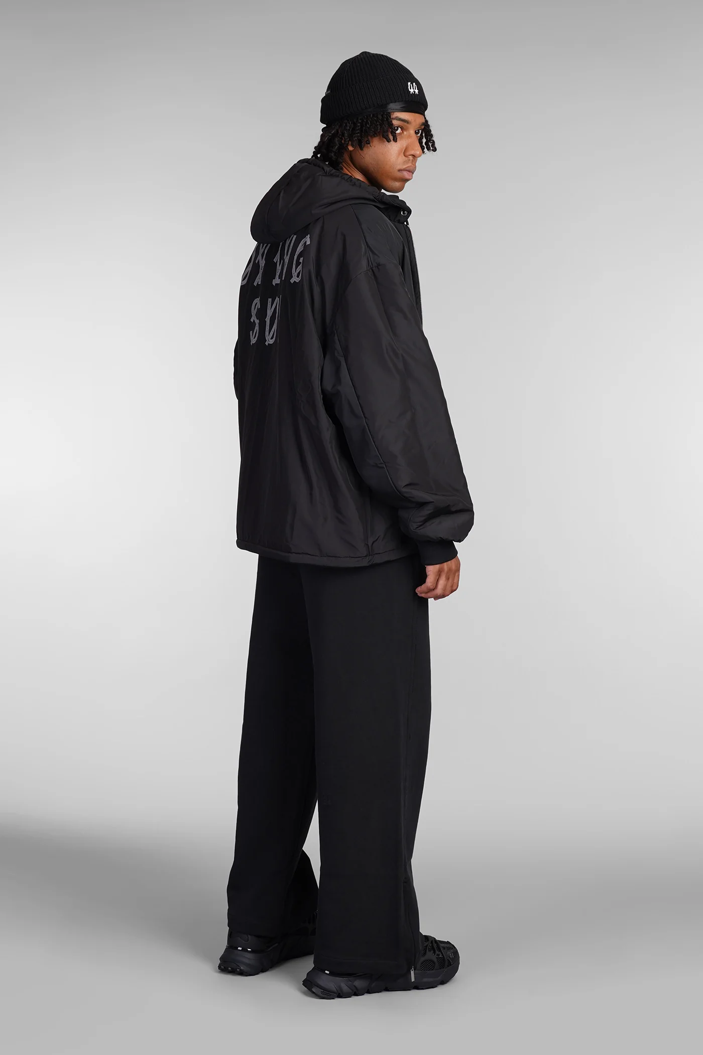 Casual jacket in black cotton - Image 15