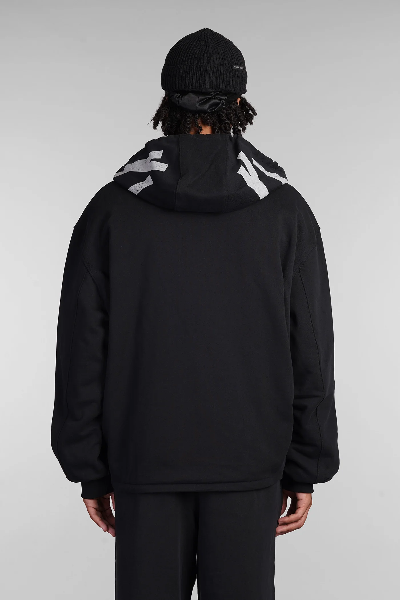 Casual jacket in black cotton - Image 23