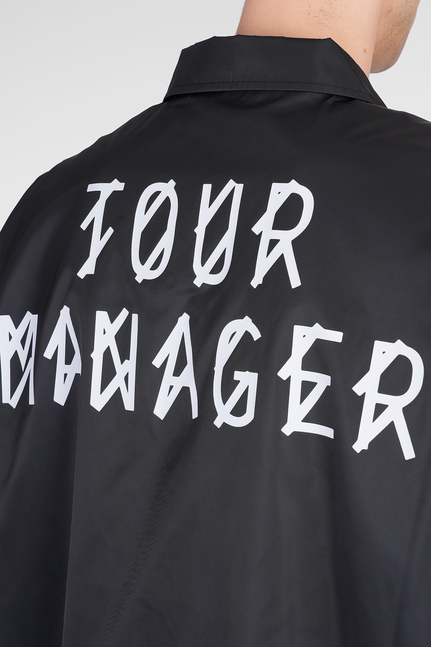 Casual jacket in black polyester - Image 5