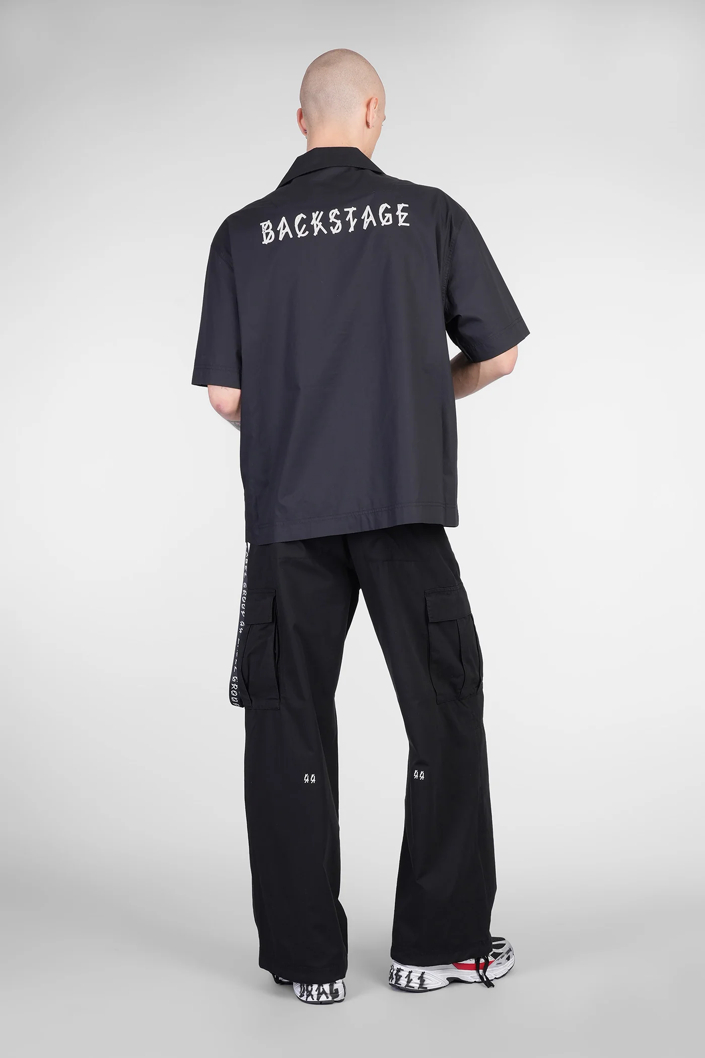 Shirt in black cotton - Image 2