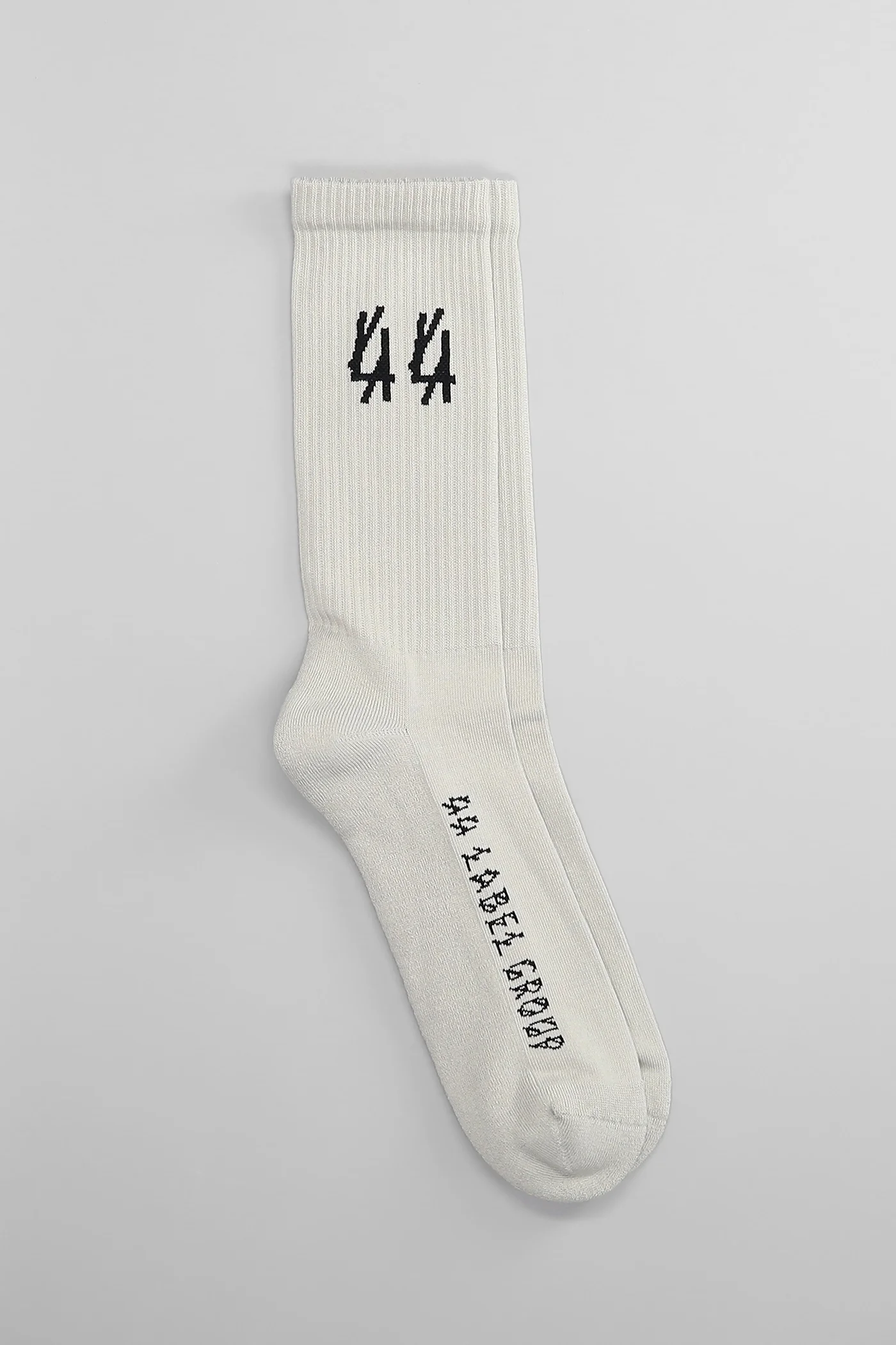 Socks in grey cotton