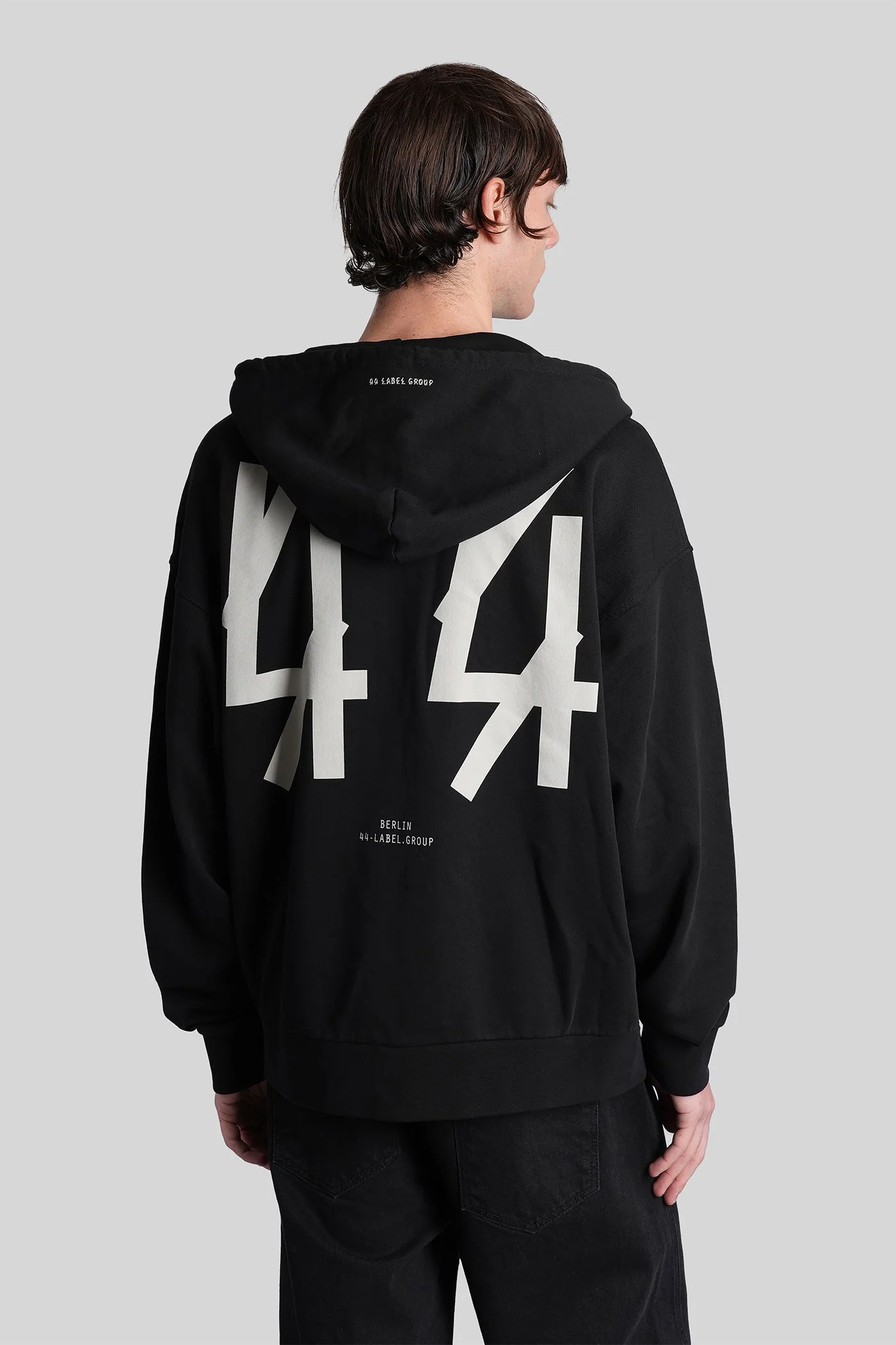 Sweatshirt in black cotton - Image 3