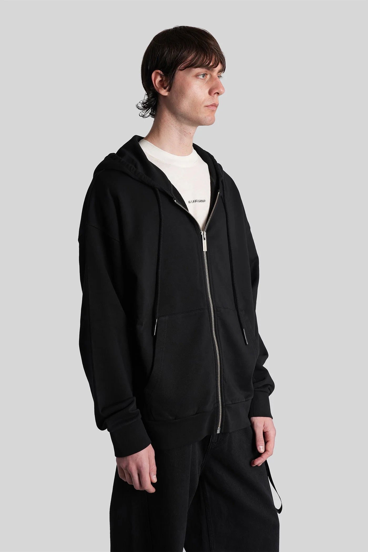 Sweatshirt in black cotton - Image 4