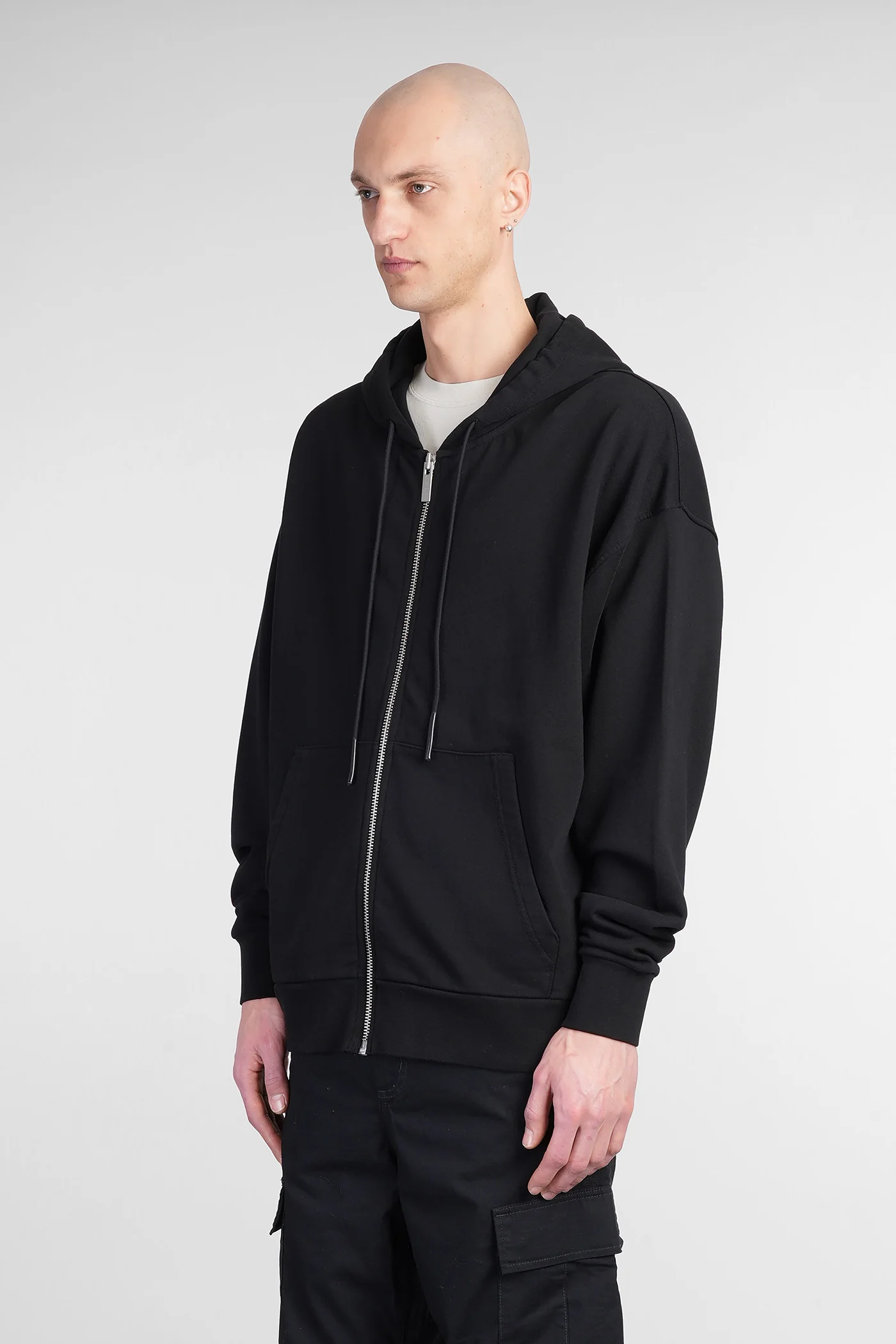 Sweatshirt in black cotton - Image 4