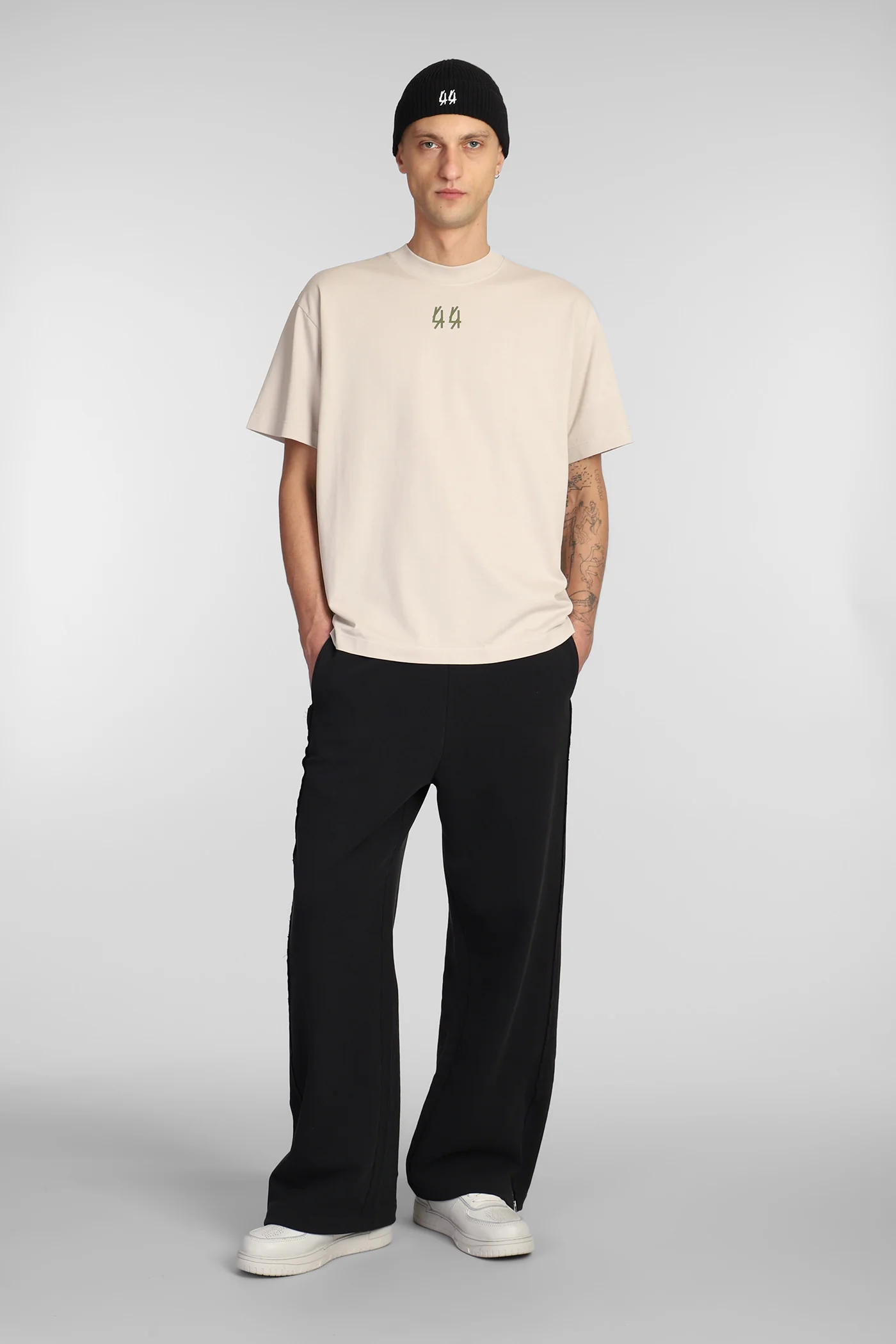 T-Shirt in beige cotton - Image 2
