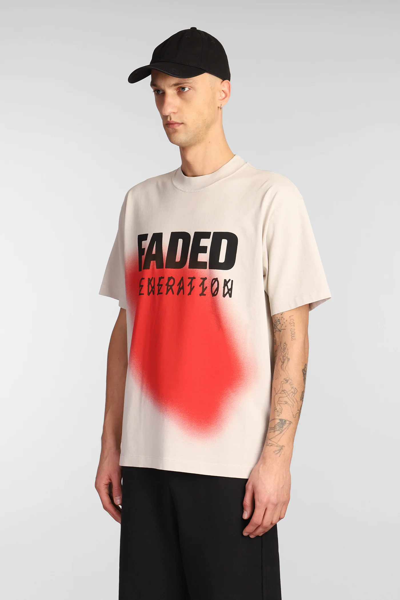 T-Shirt in beige cotton - Image 4