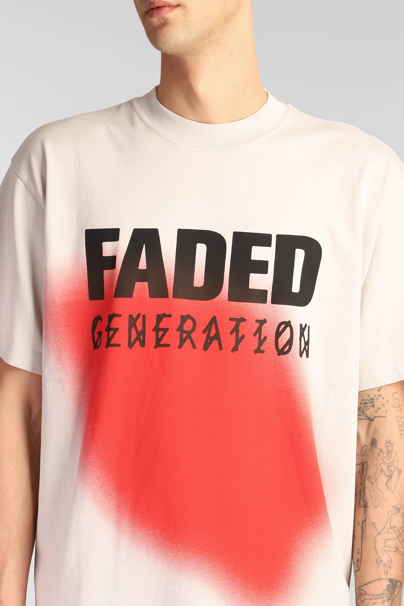 T-Shirt in beige cotton - Image 5