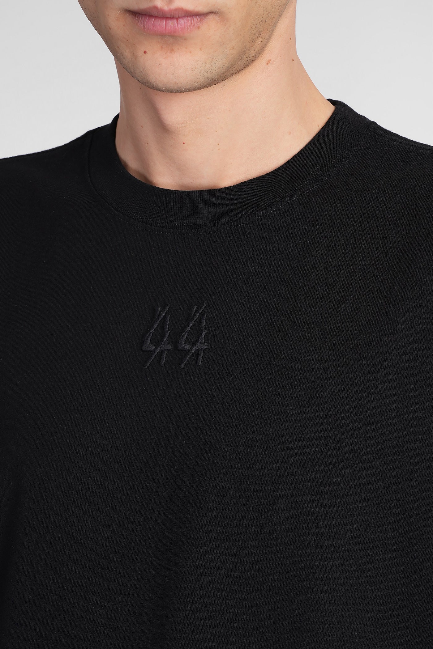 T-Shirt in black cotton - Image 5