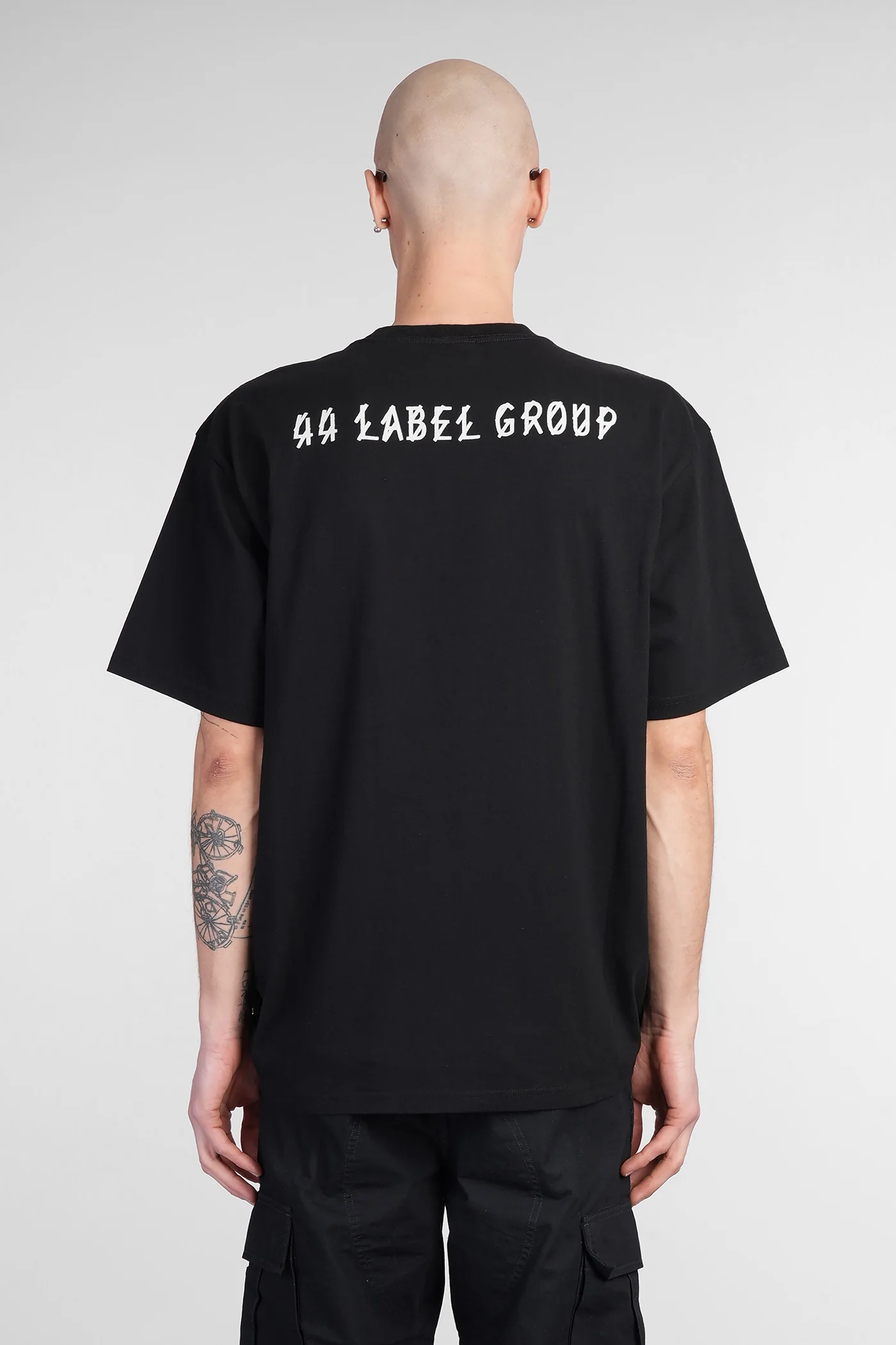T-Shirt in black cotton - Image 3