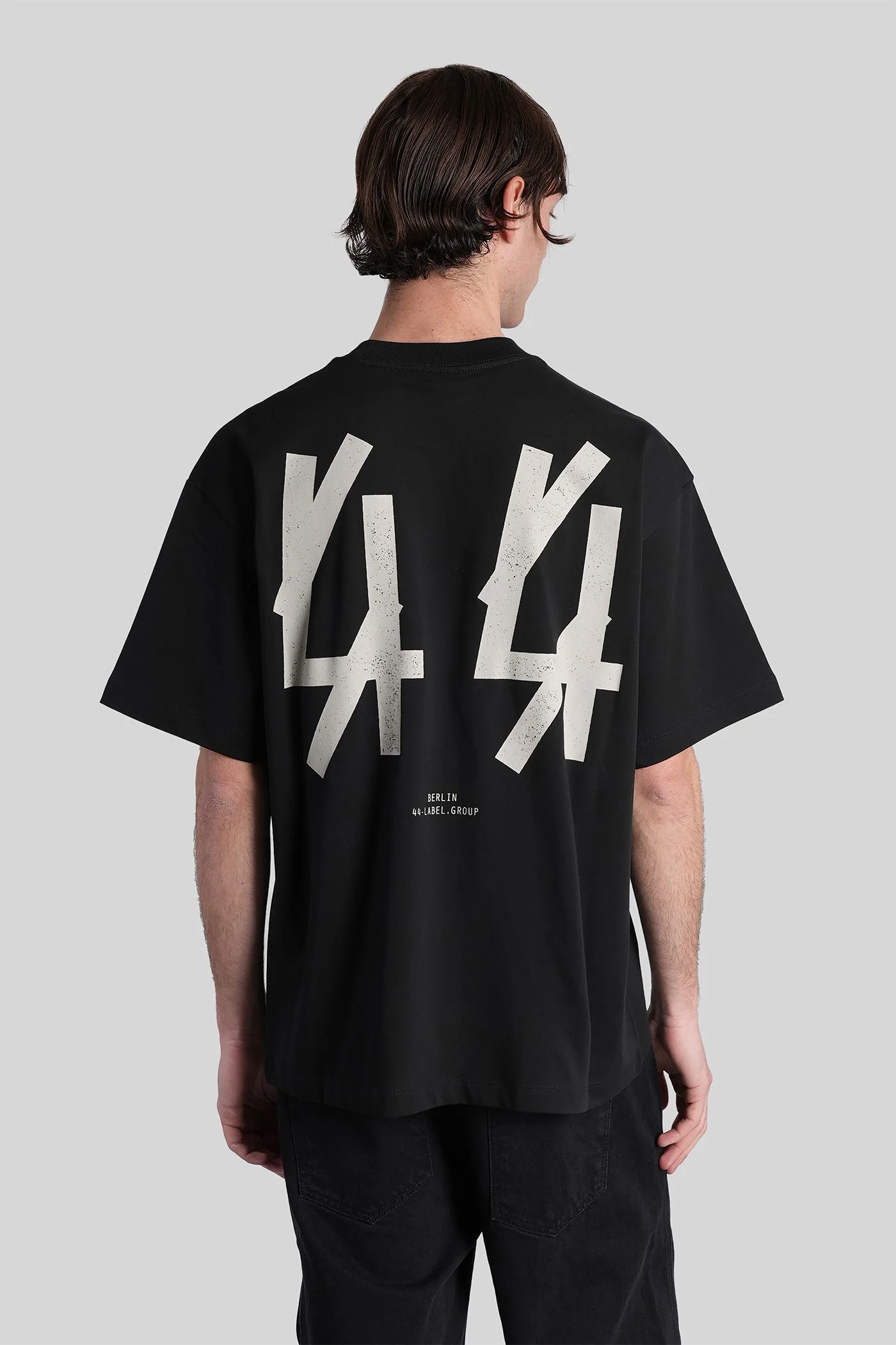 T-Shirt in black cotton - Image 3