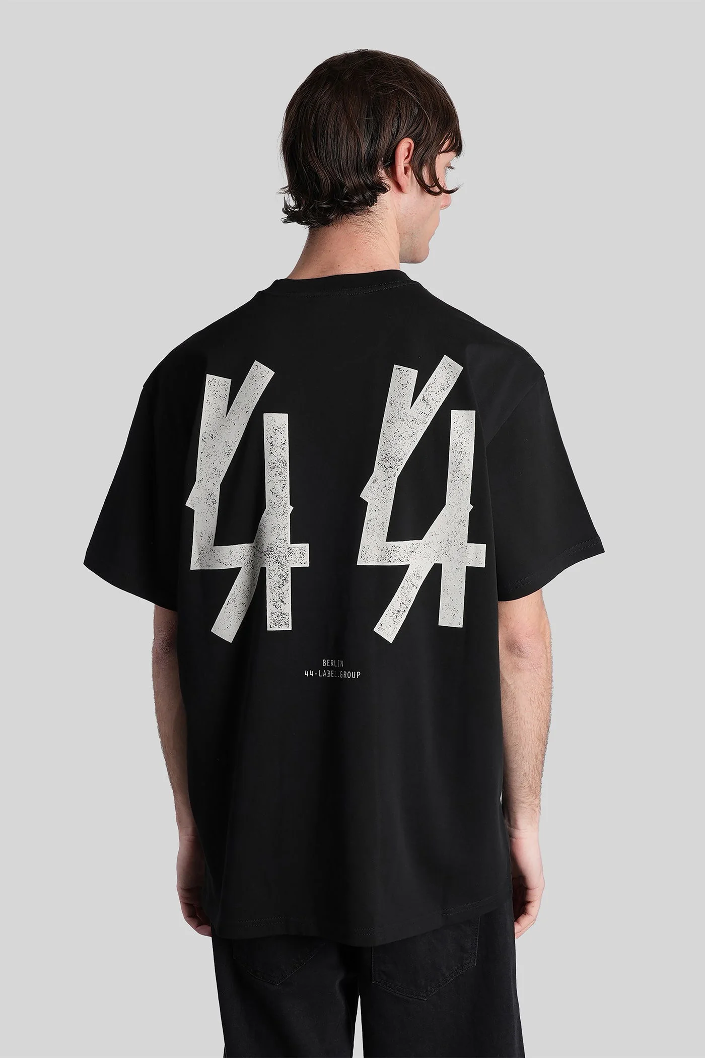T-Shirt in black cotton - Image 3
