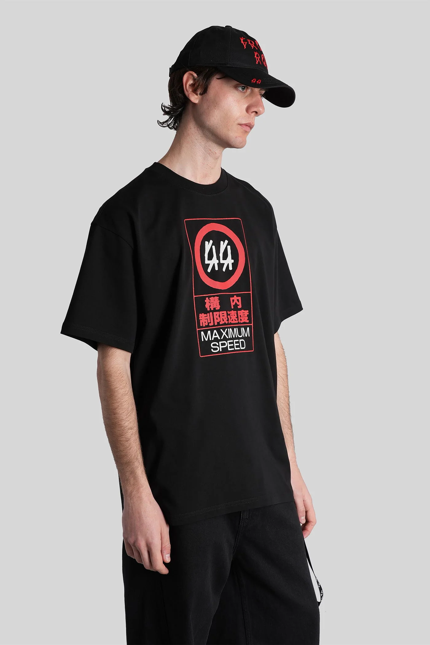 T-Shirt in black cotton - Image 4