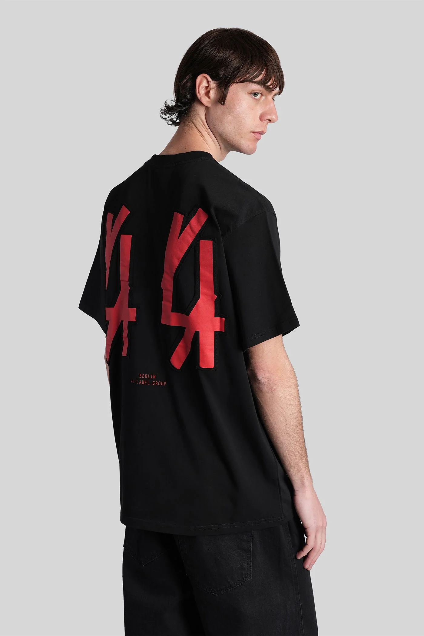 T-Shirt in black cotton