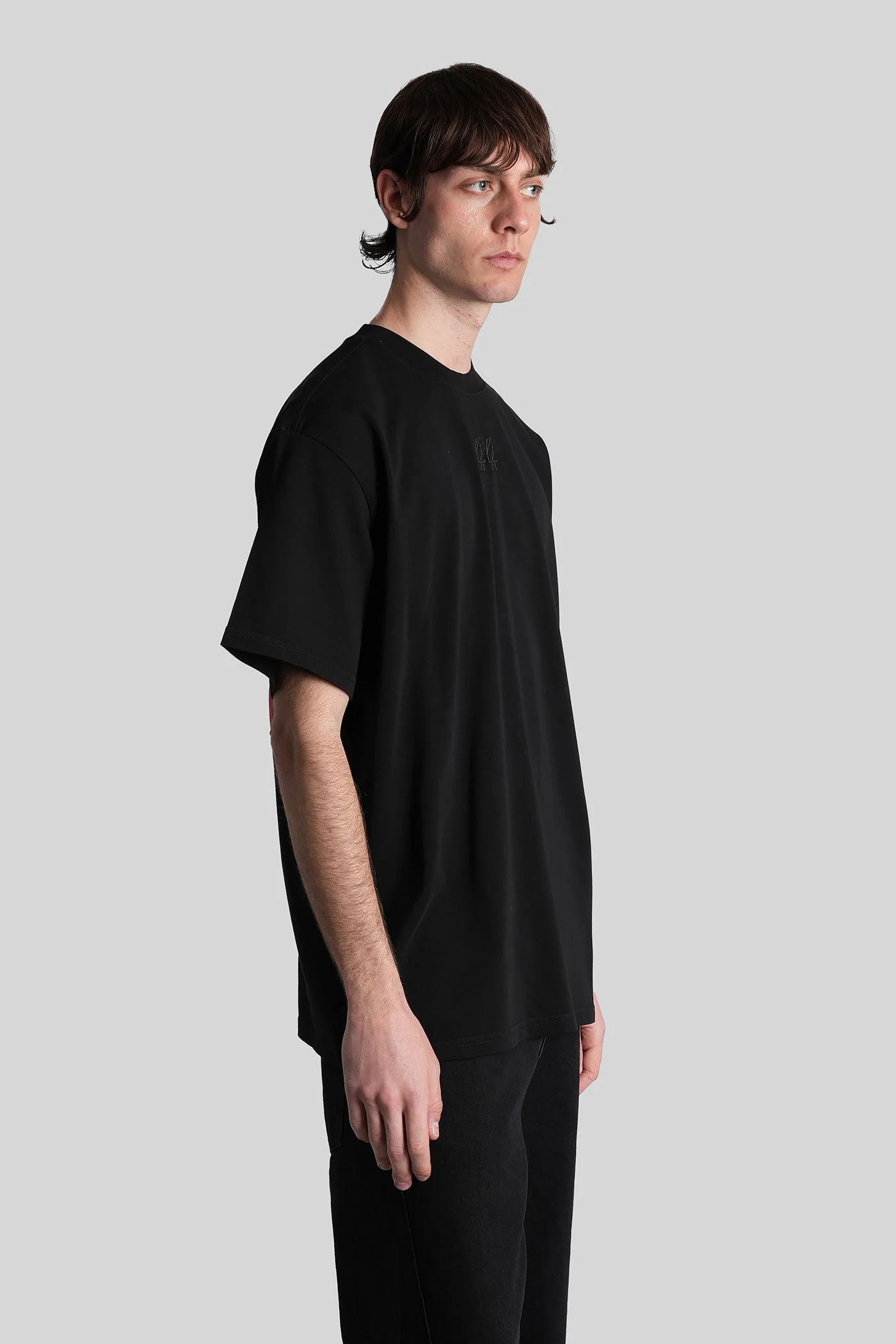 T-Shirt in black cotton - Image 4