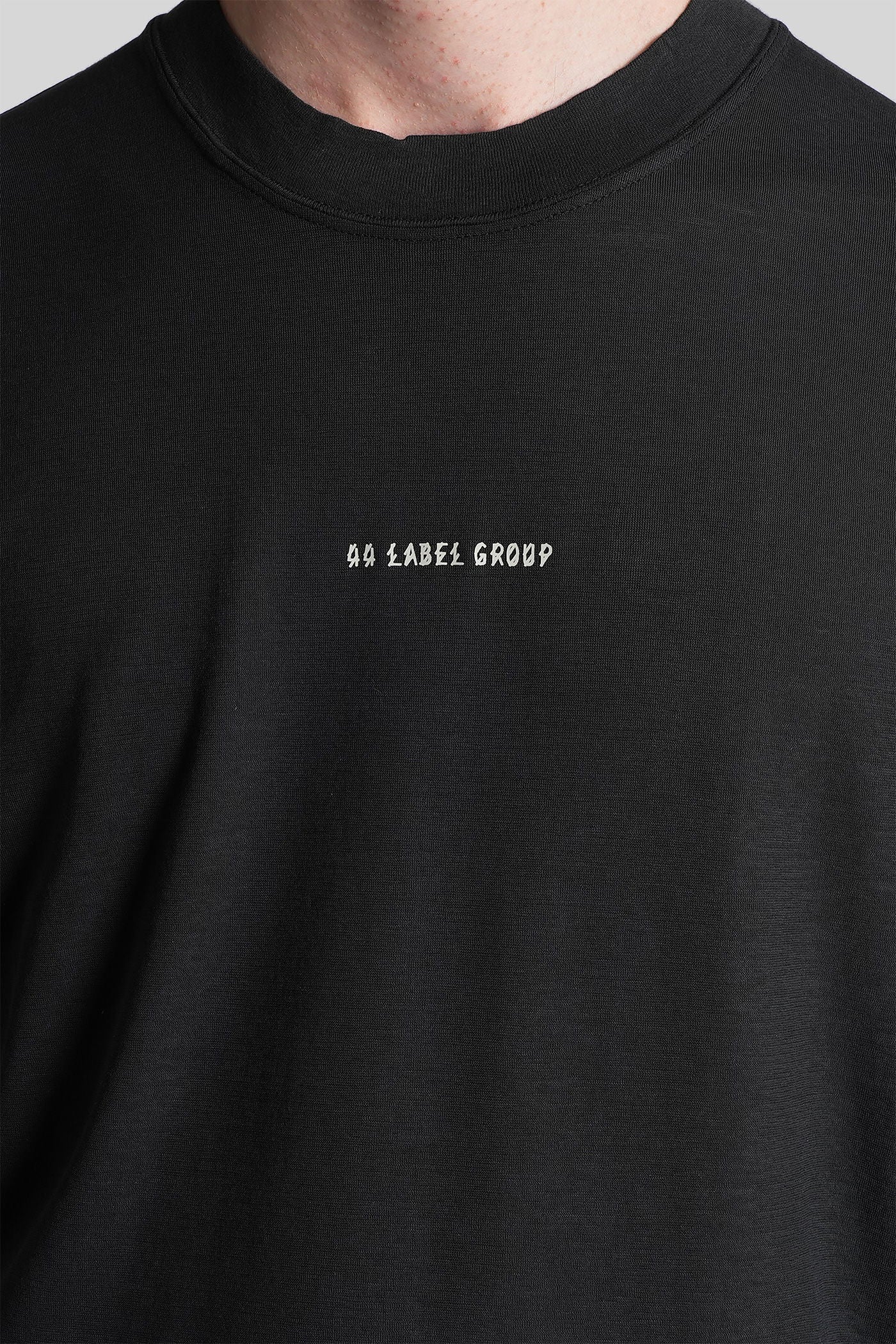 T-Shirt in black cotton - Image 5