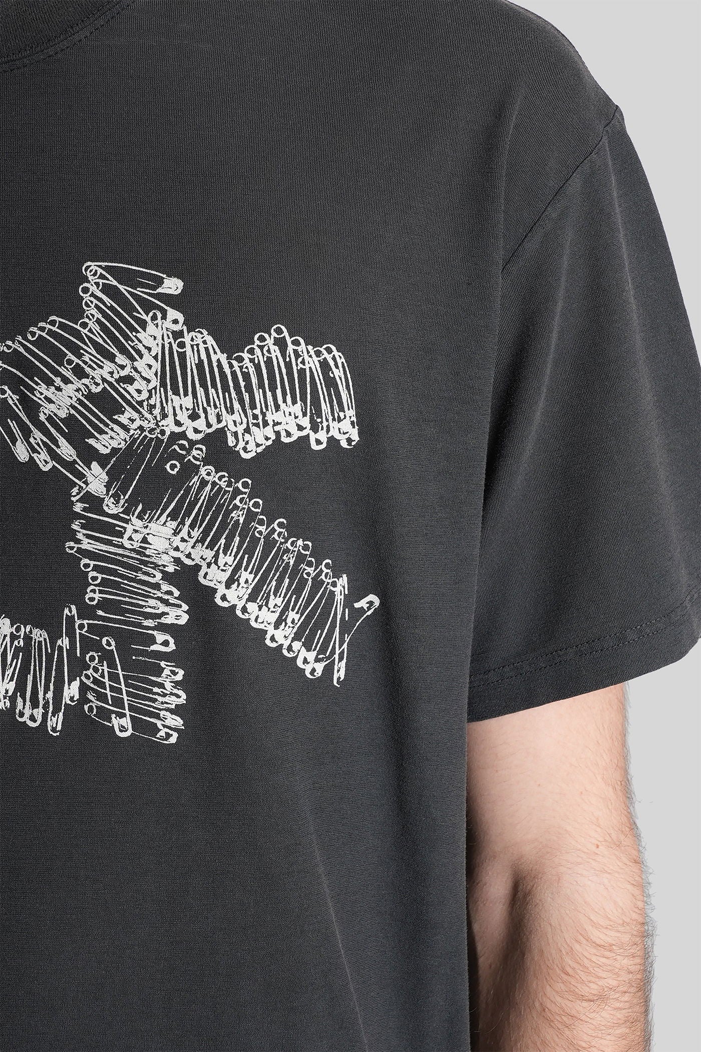 T-Shirt in black cotton - Image 5