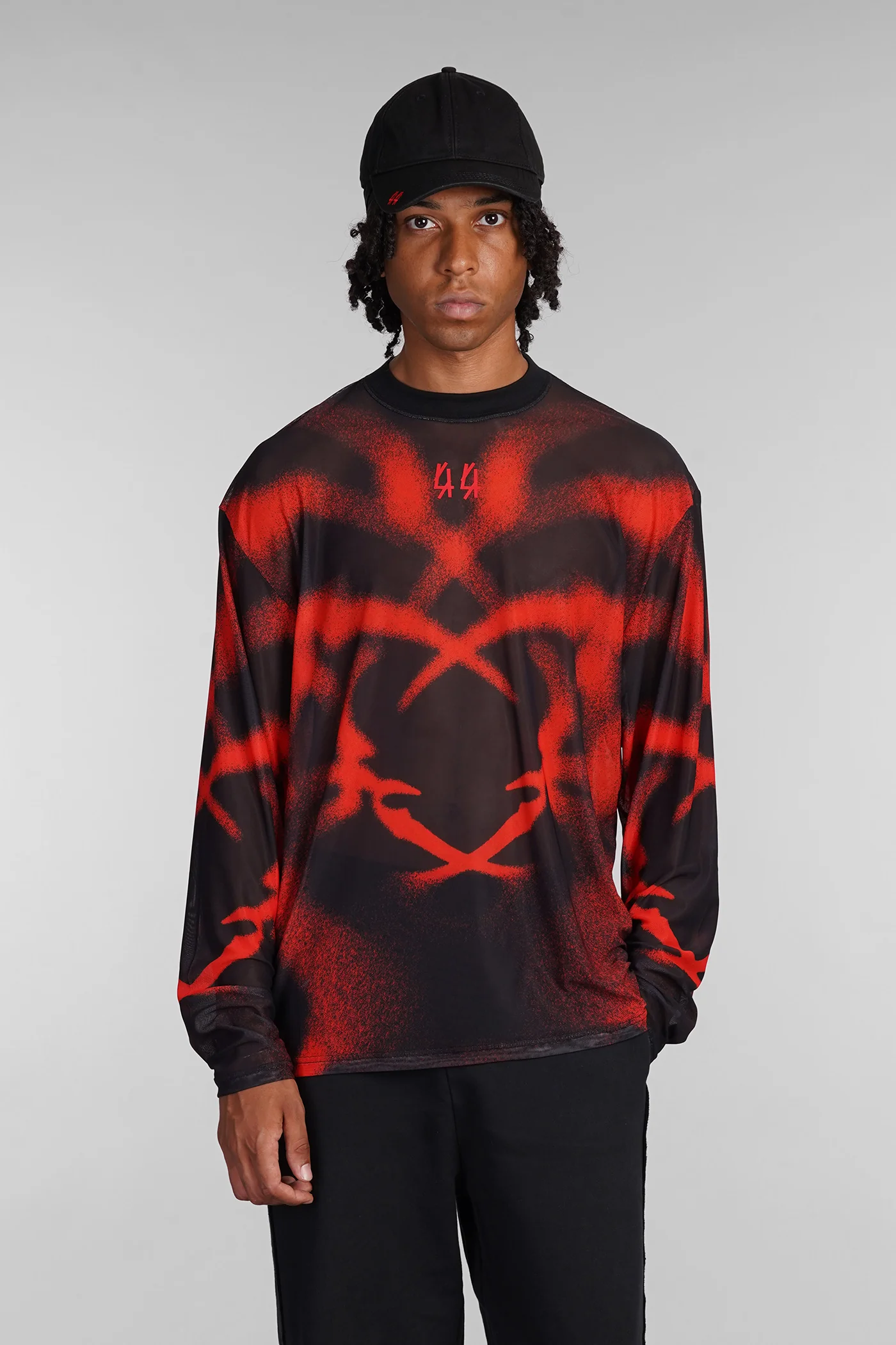 T-Shirt in black polyester
