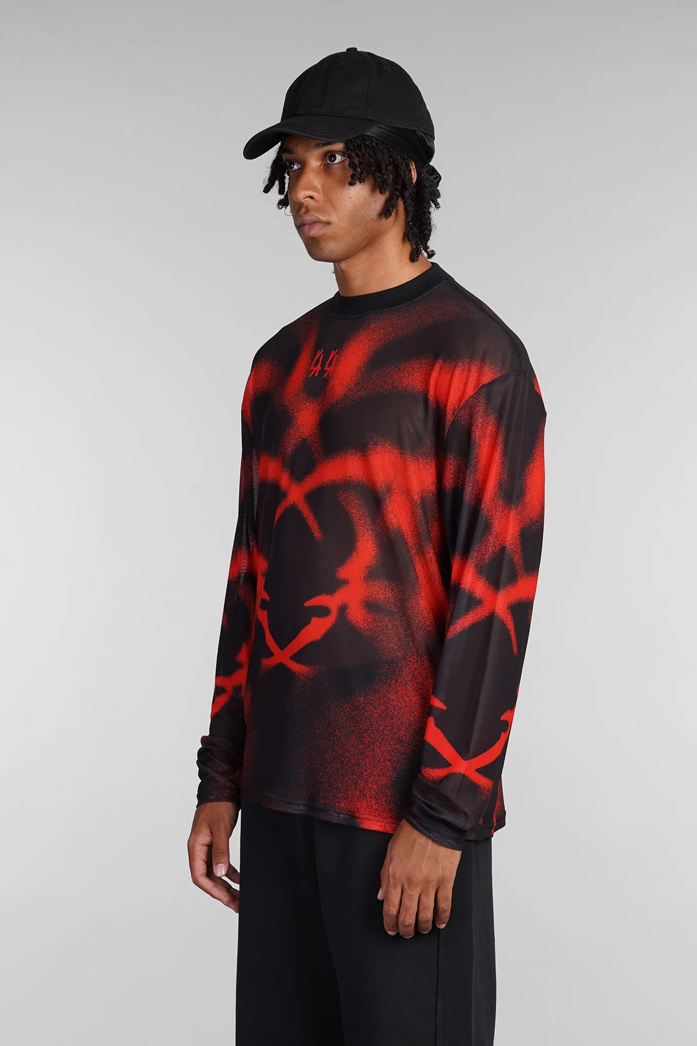 T-Shirt in black polyester - Image 4