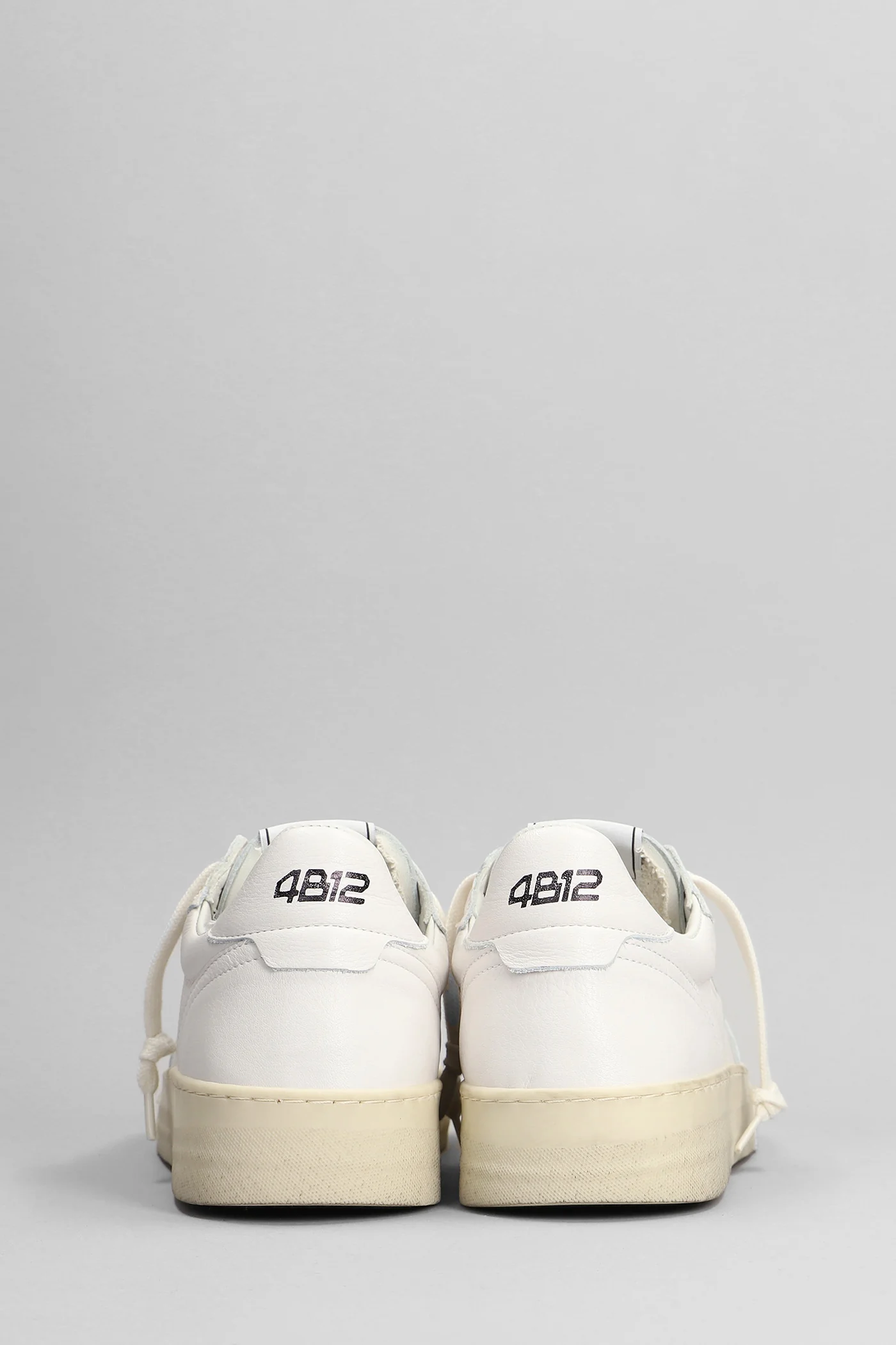 Hyper Sneakers in white leather - Image 4