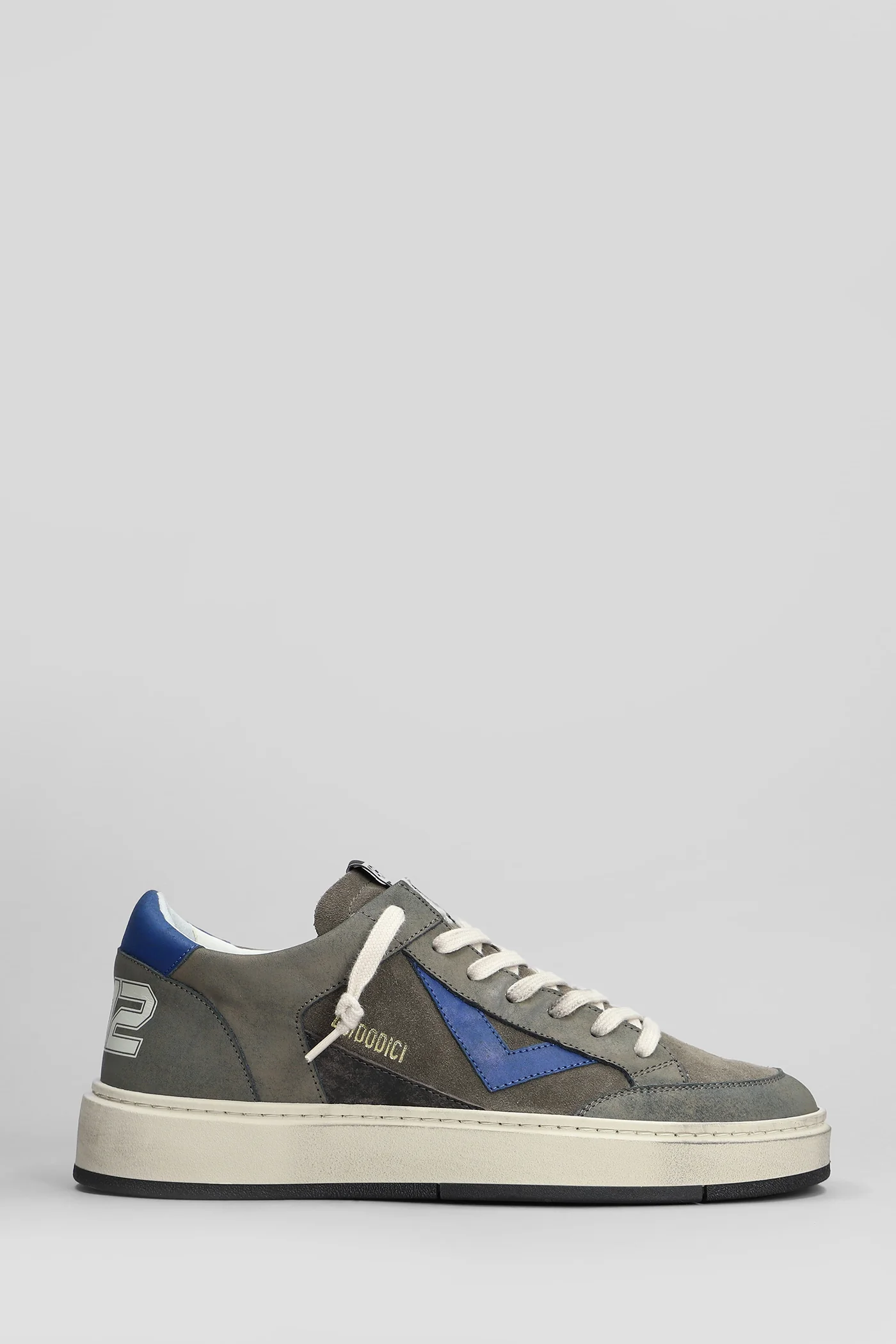 Kyle Sneakers in taupe suede and leather