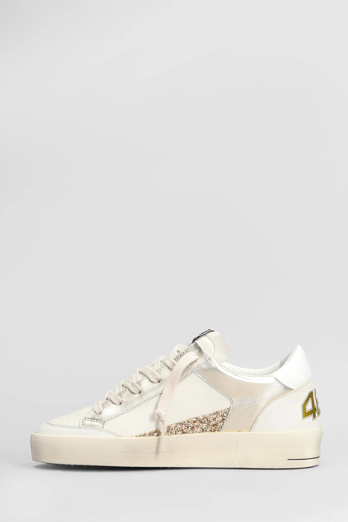 Kyle Sneakers in white leather - Image 3