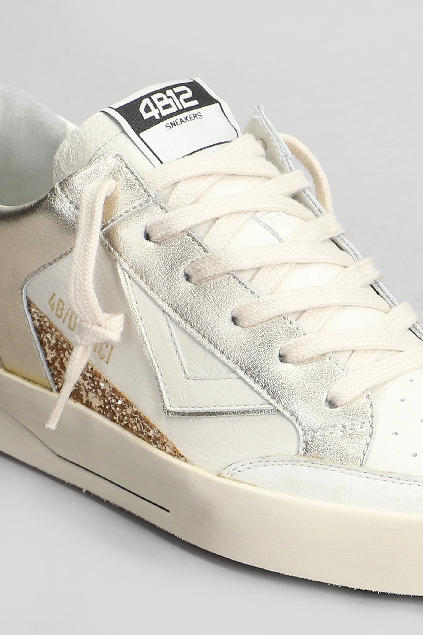 Kyle Sneakers in white leather - Image 5