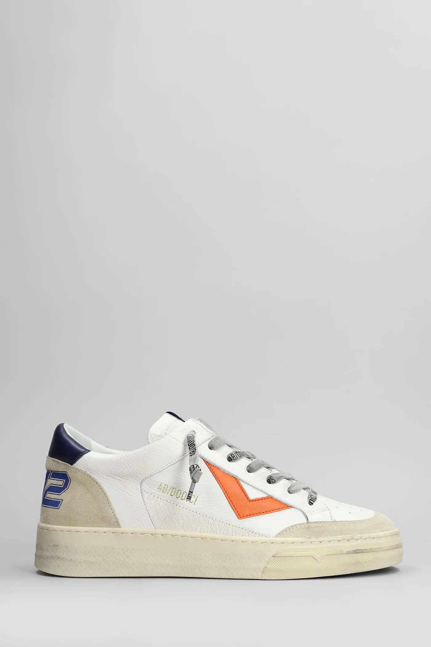 Kyle Sneakers in white suede and leather