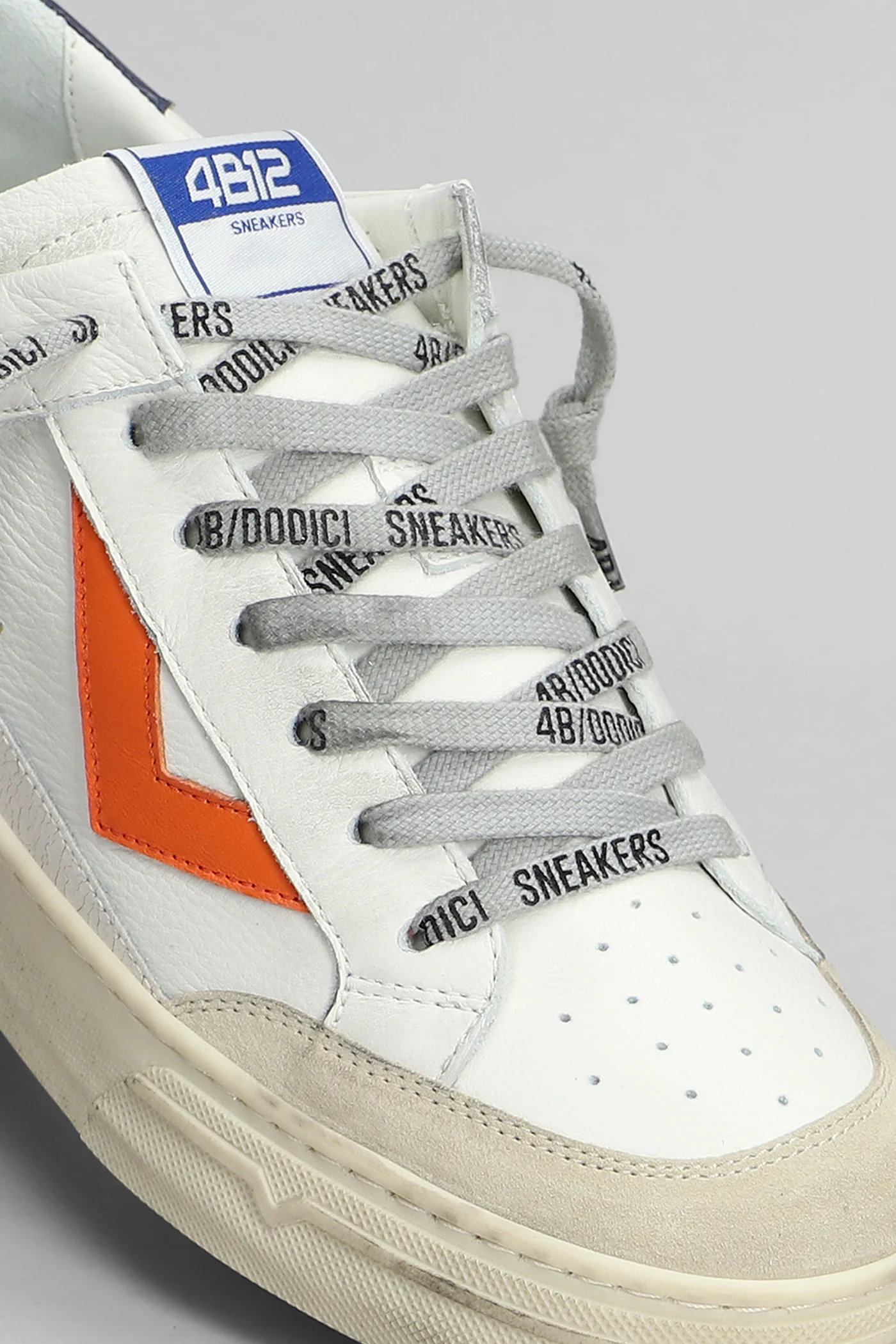 Kyle Sneakers in white suede and leather - Image 5
