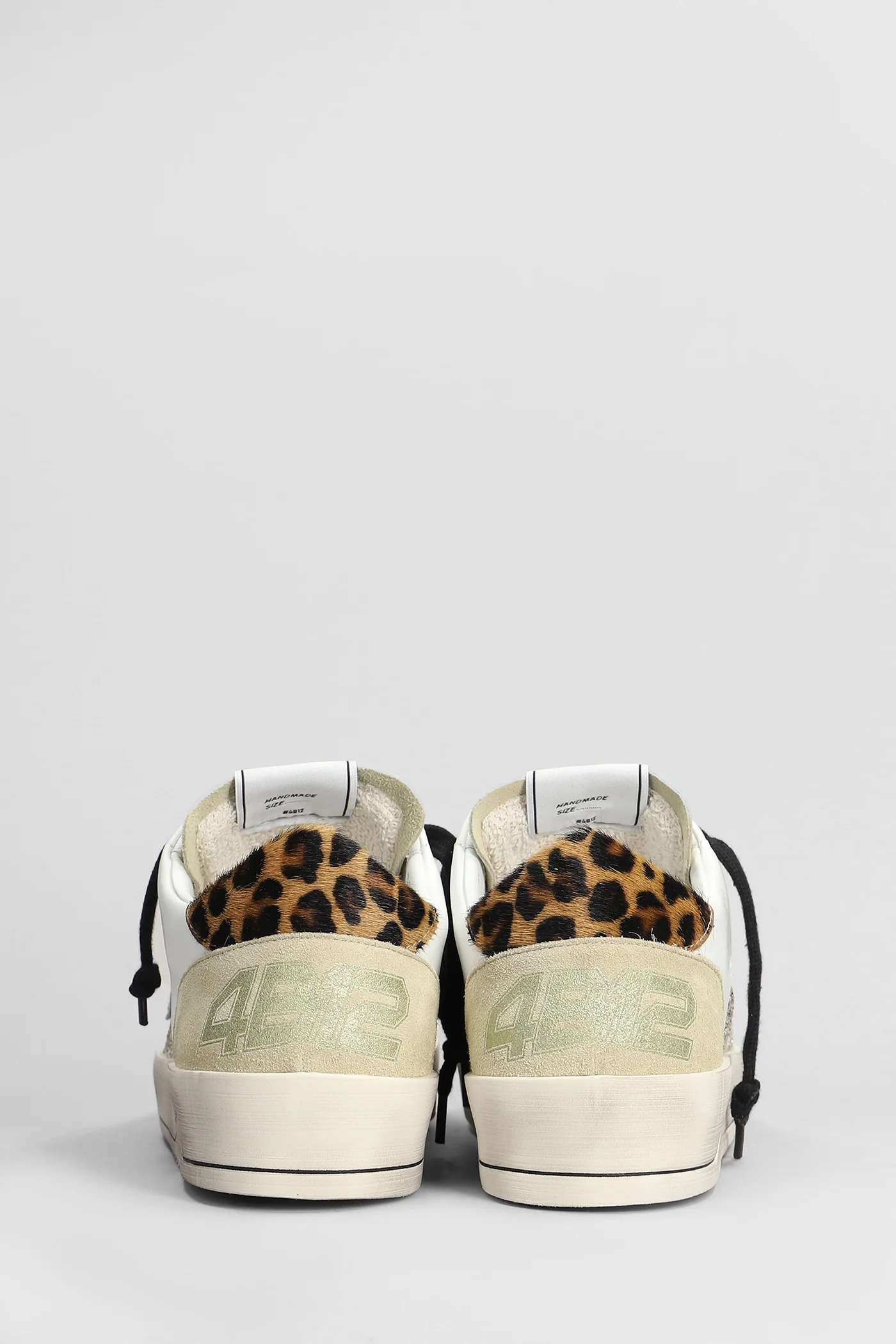 Kyle Sneakers in white suede and leather - Image 4