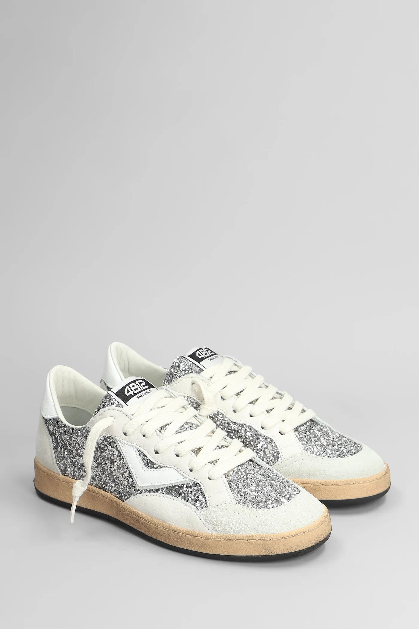 Playnew Sneakers in white glitter - Image 2