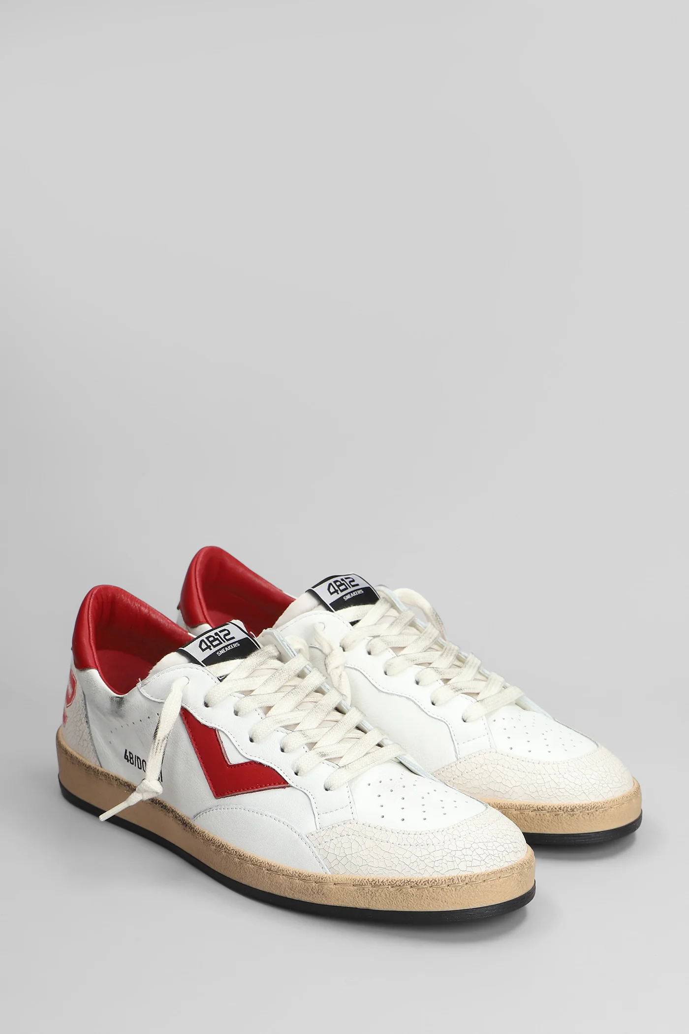 Playnew Sneakers in white leather - Image 2
