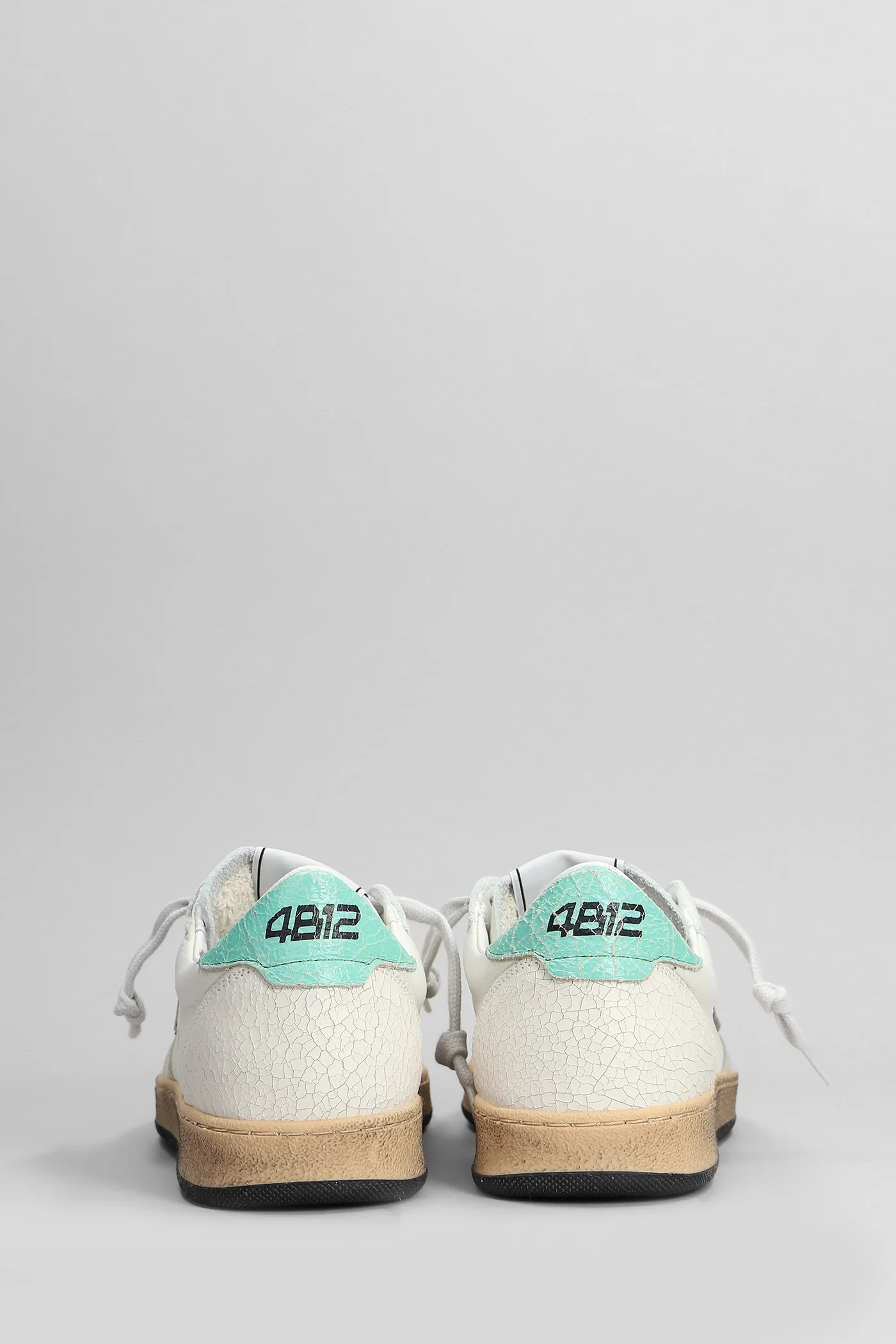 Playnew Sneakers in white leather - Image 4