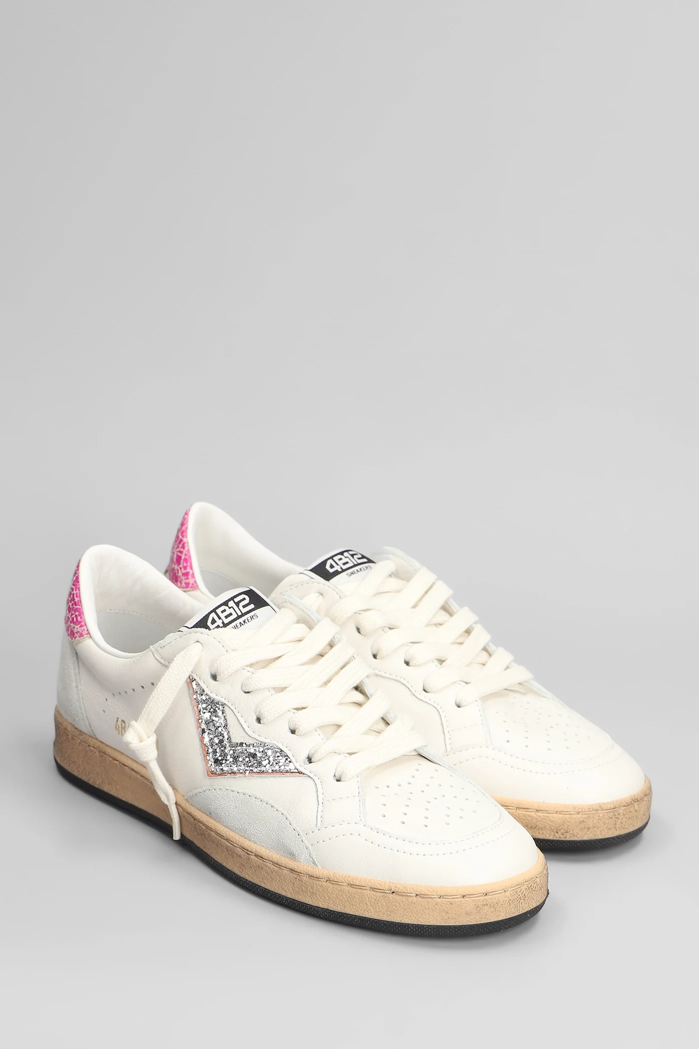 Playnew Sneakers in white leather - Image 2