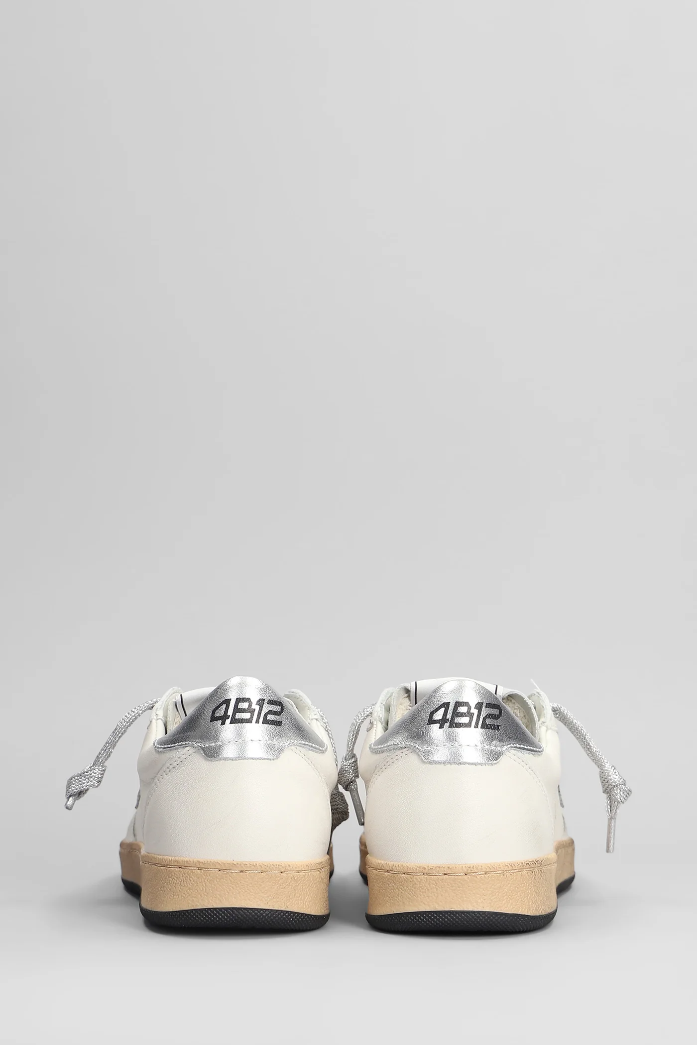 Playnew Sneakers in white leather - Image 4