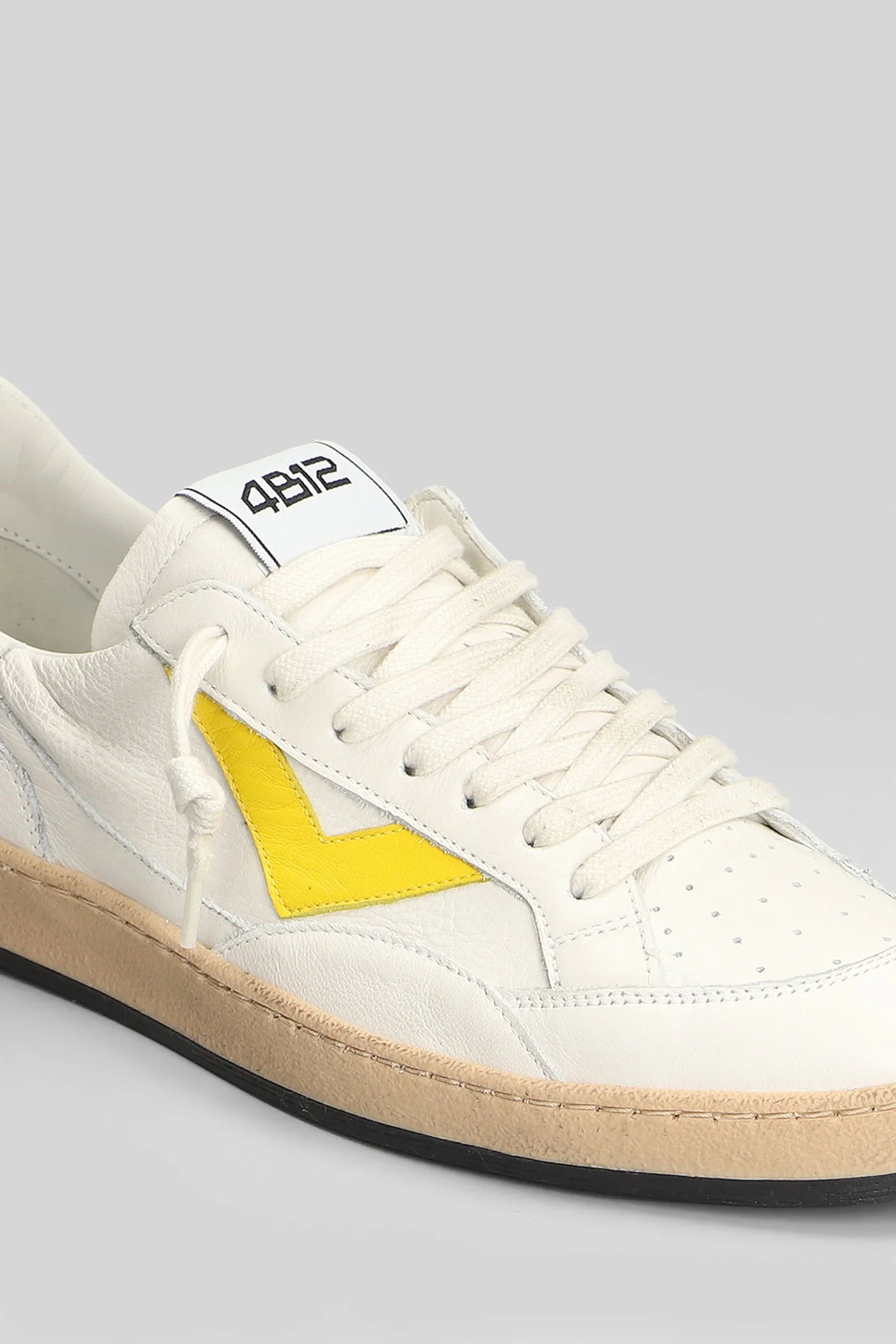 Playnew Sneakers in white suede and leather - Image 5