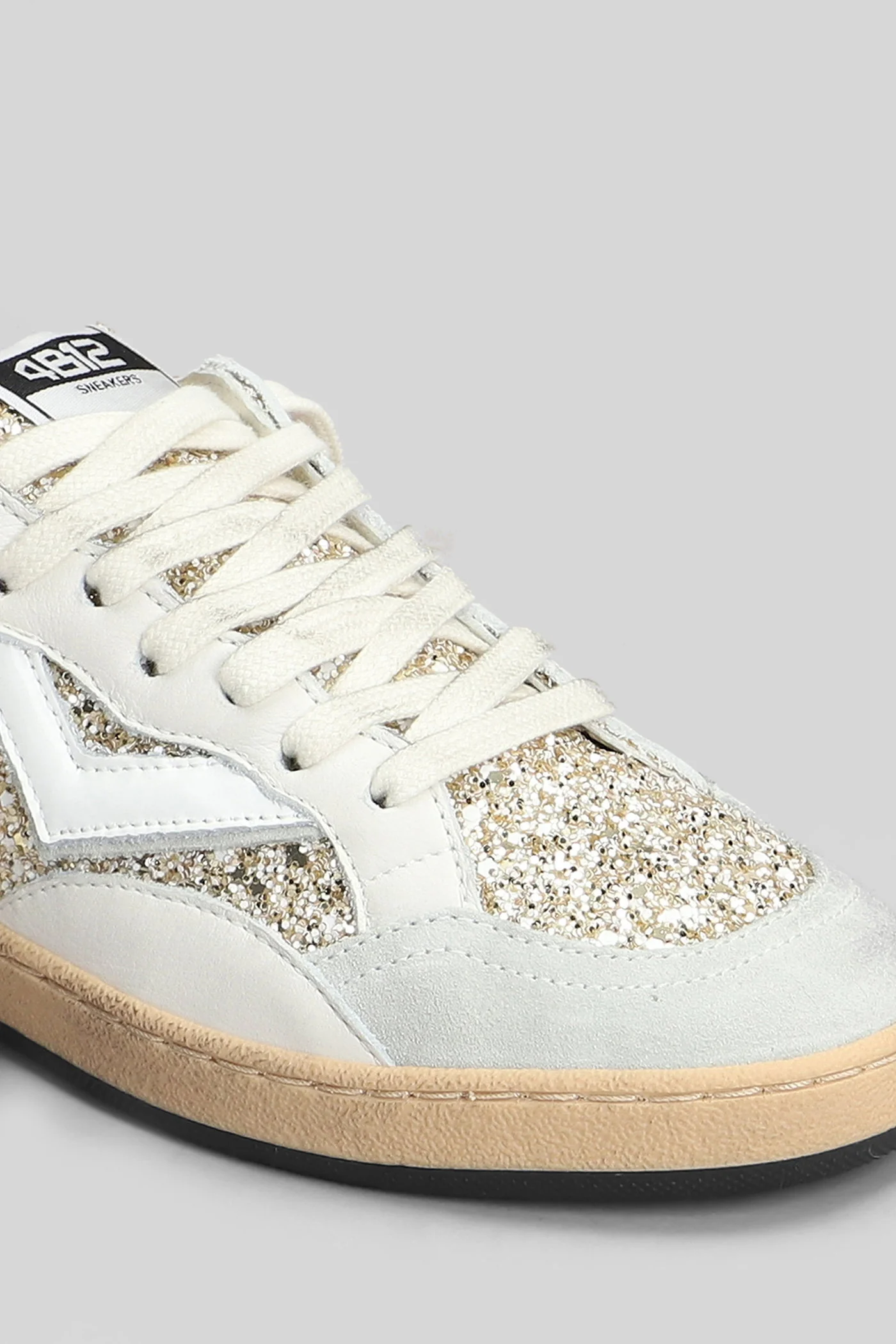 Playnew Sneakers in white suede and leather - Image 5