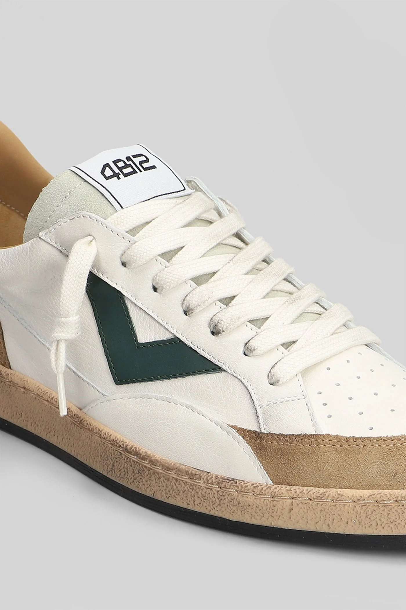 Playnew Sneakers in white suede and leather - Image 5