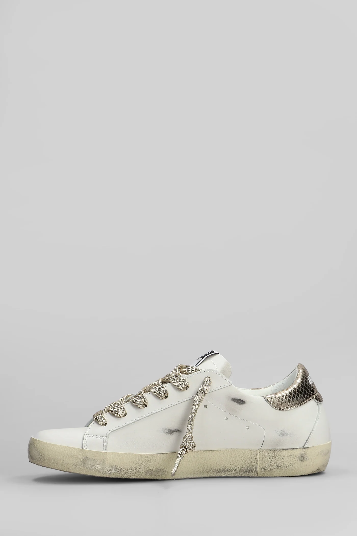 Suprime Sneakers in white leather - Image 3