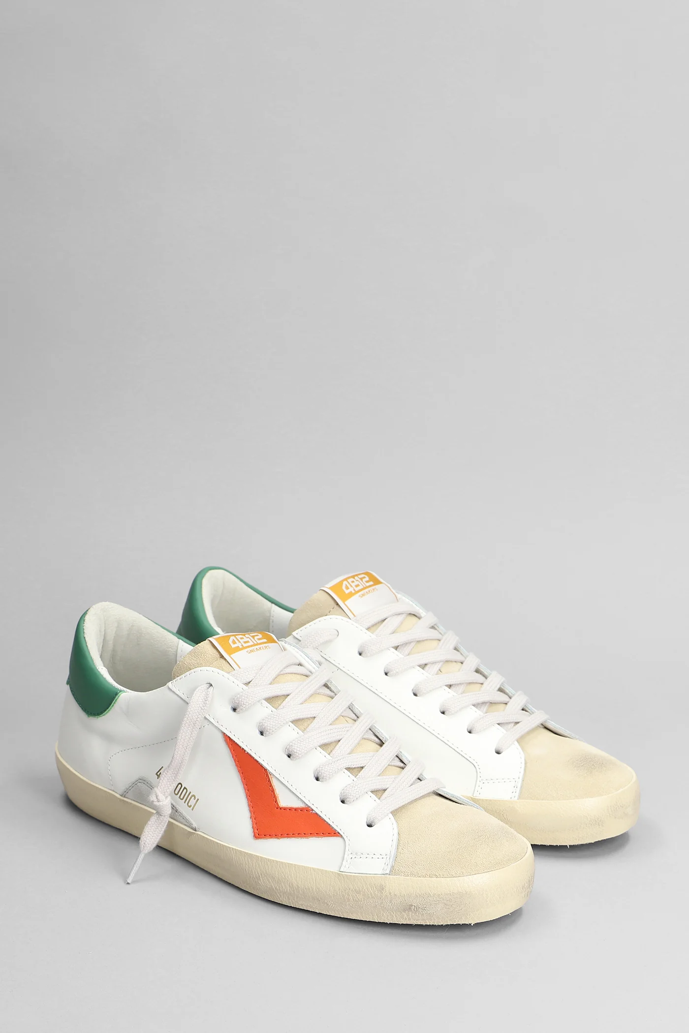 Suprime Sneakers in white suede and leather - Image 2